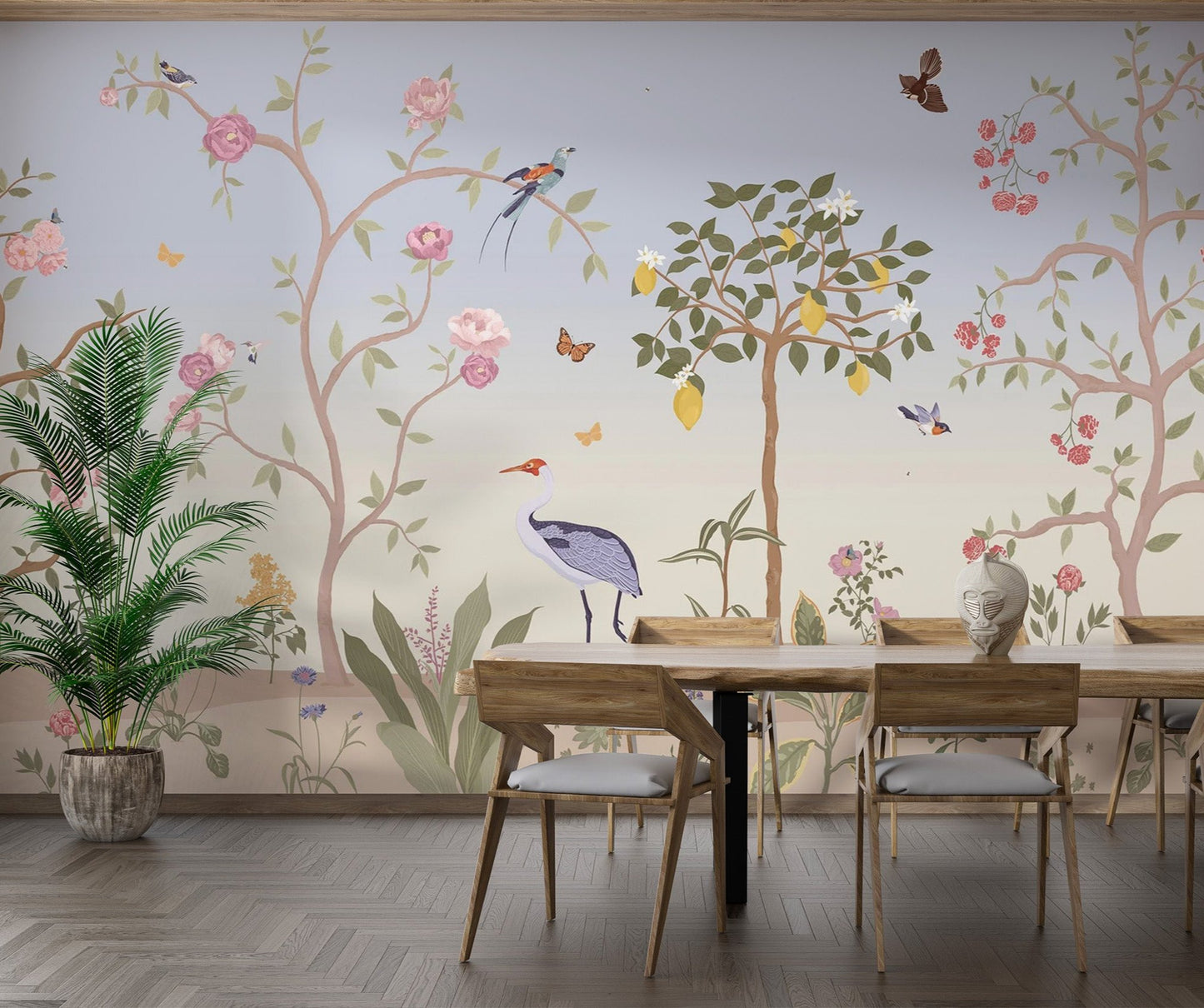 Chinoiserie Spring Garden Wallpaper Mural