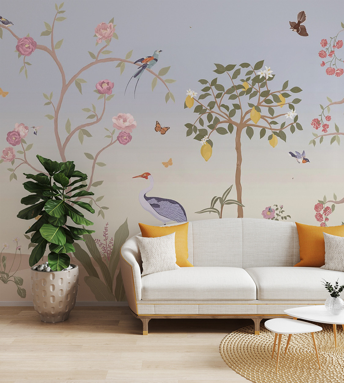 Chinoiserie Spring Garden Wallpaper Mural