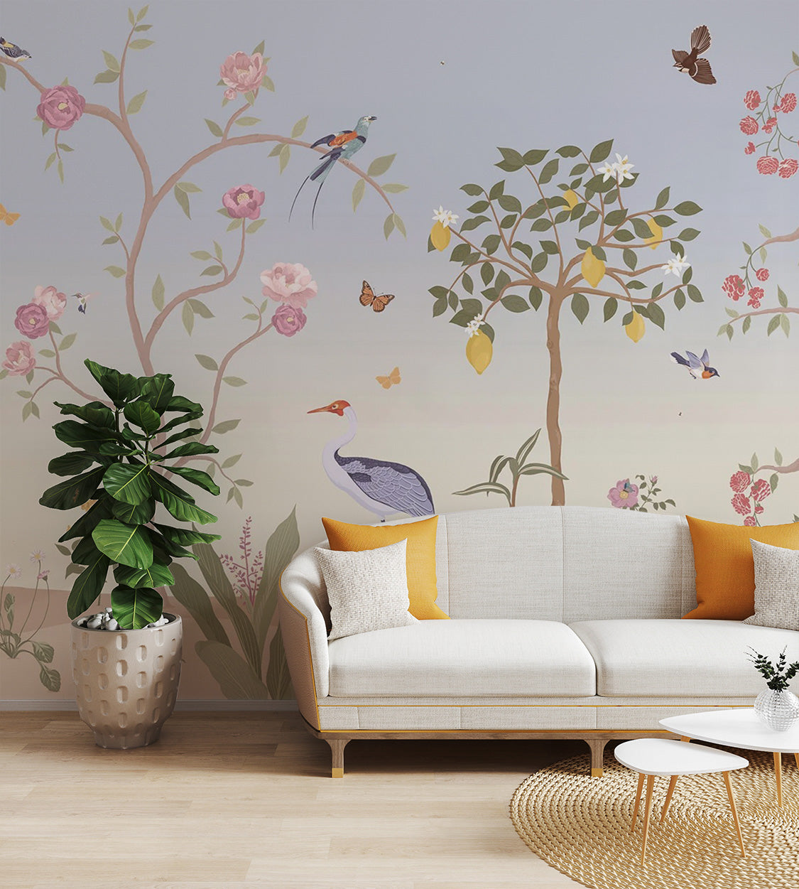 Chinoiserie Spring Garden Wallpaper Mural