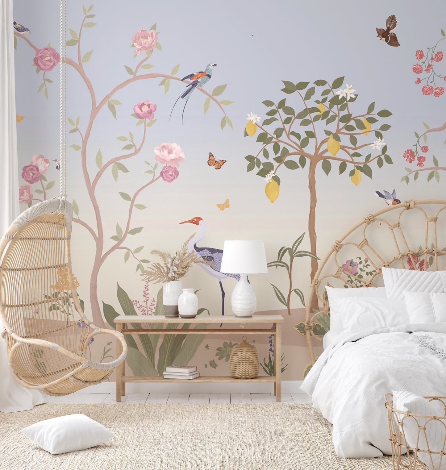 Chinoiserie Spring Garden Wallpaper Mural