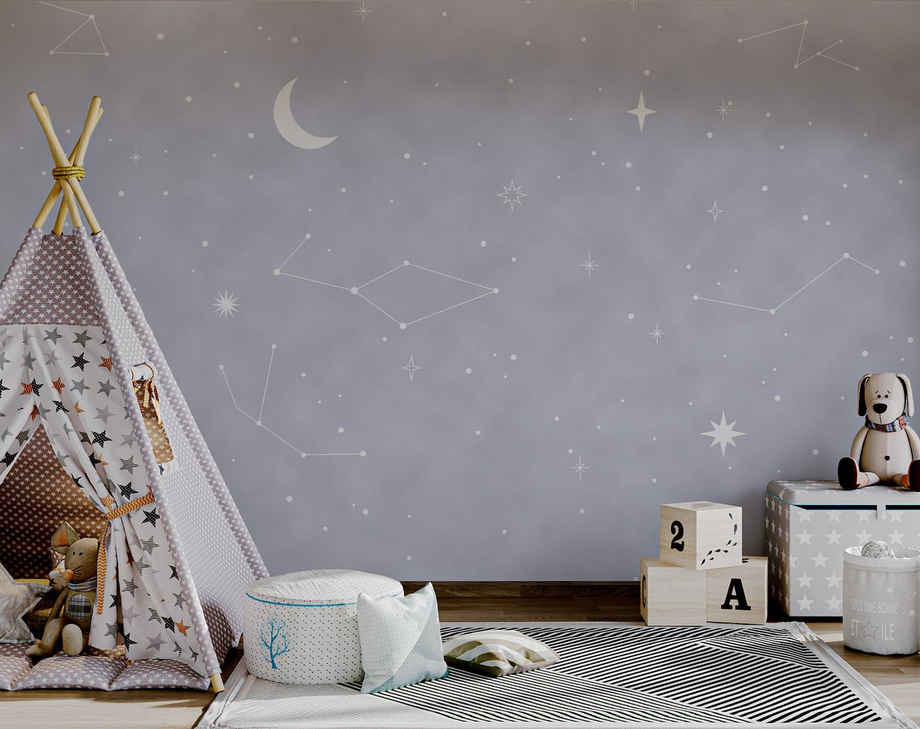 Night Sky Wonders Wall Mural