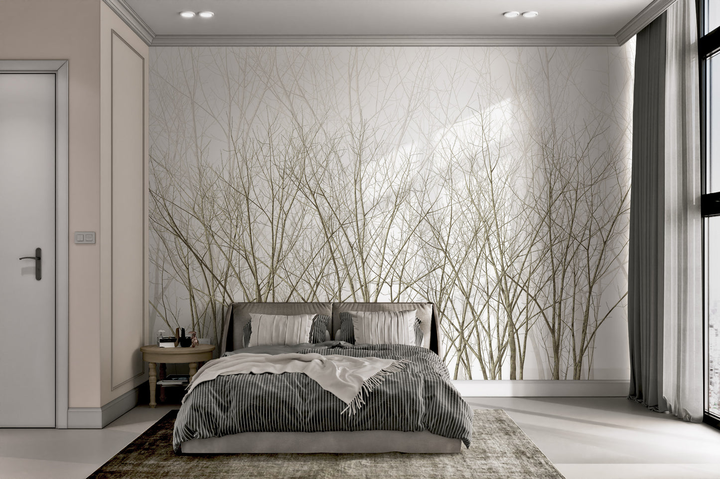 Frozen Winter Forest Wallpaper Mural