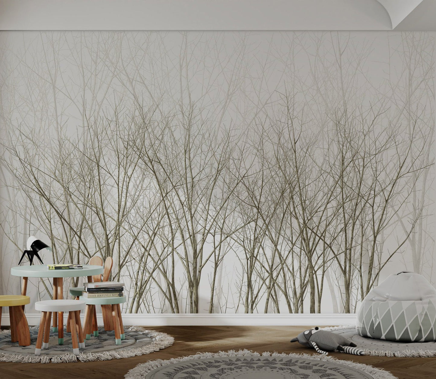 Frozen Winter Forest Wallpaper Mural