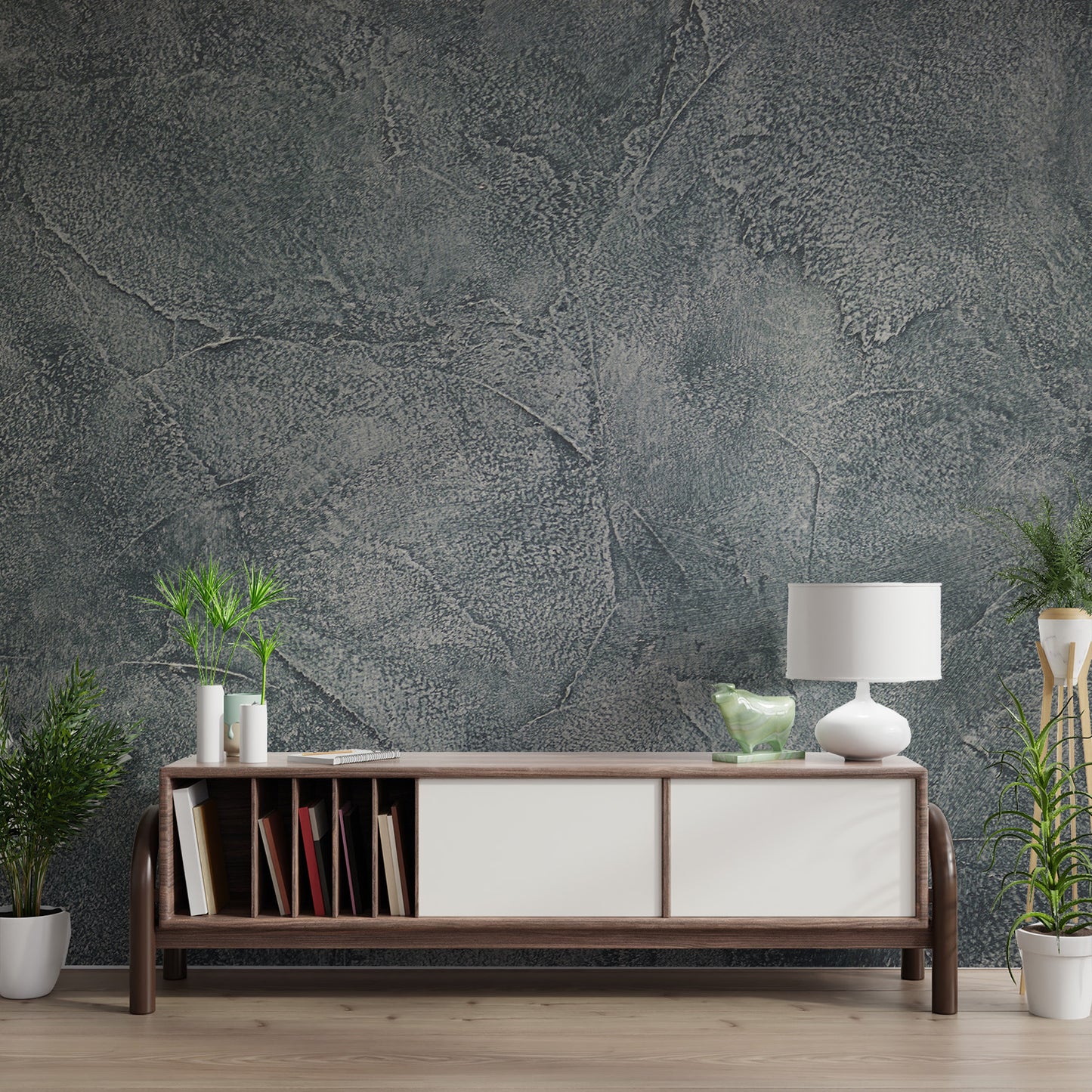 Grey Granite Textured Wall Mural