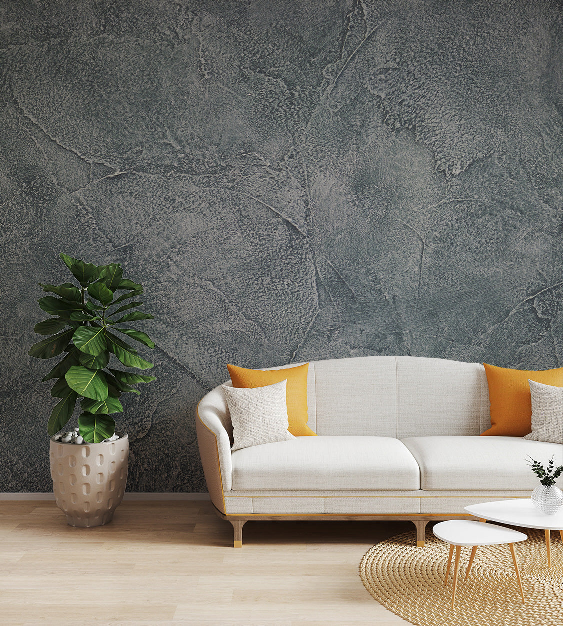 Grey Granite Textured Wall Mural