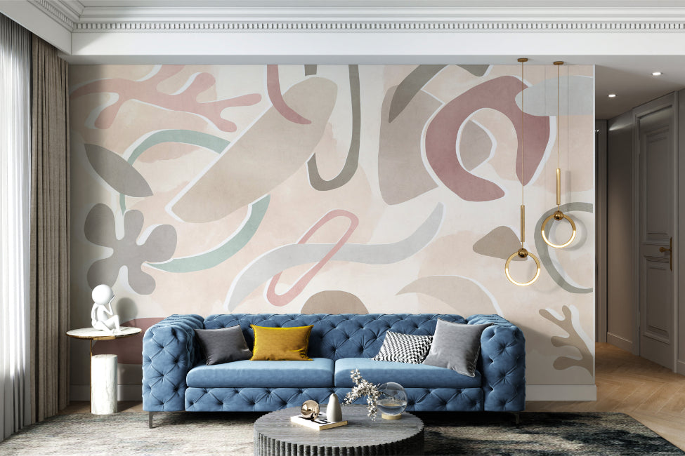 Soft Pastel Pattern Wall Mural