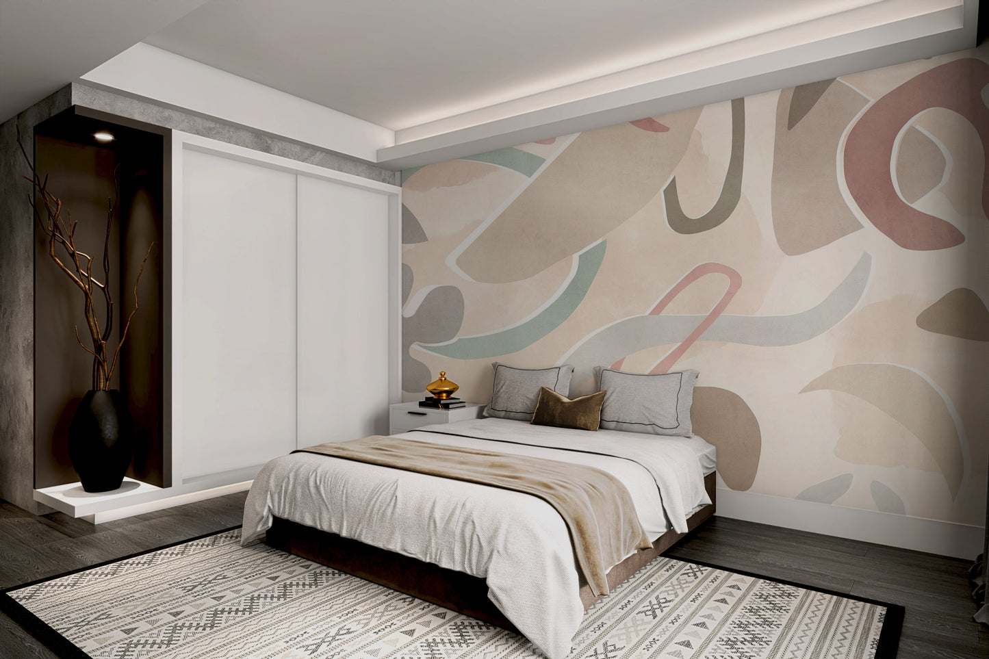 Soft Pastel Pattern Wall Mural