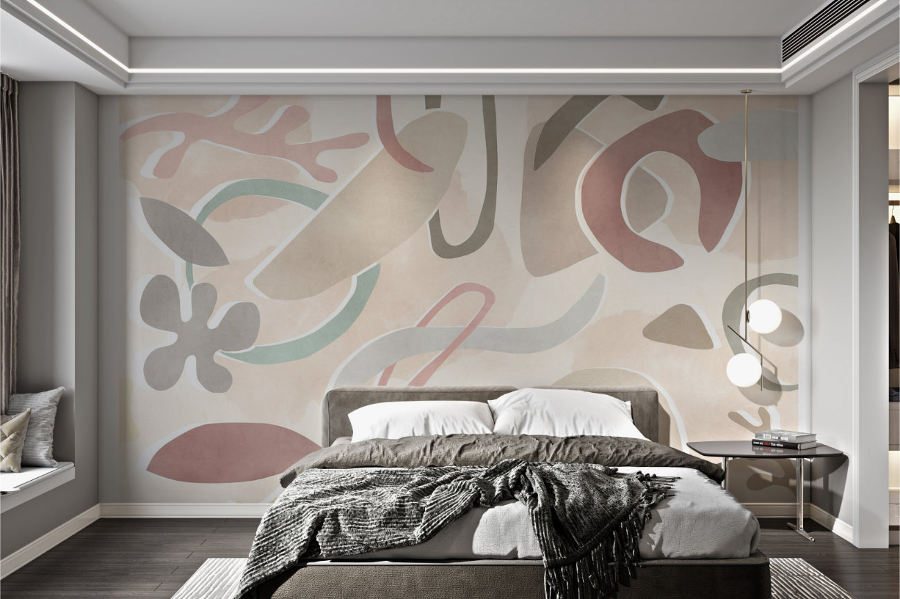 Soft Pastel Pattern Wall Mural