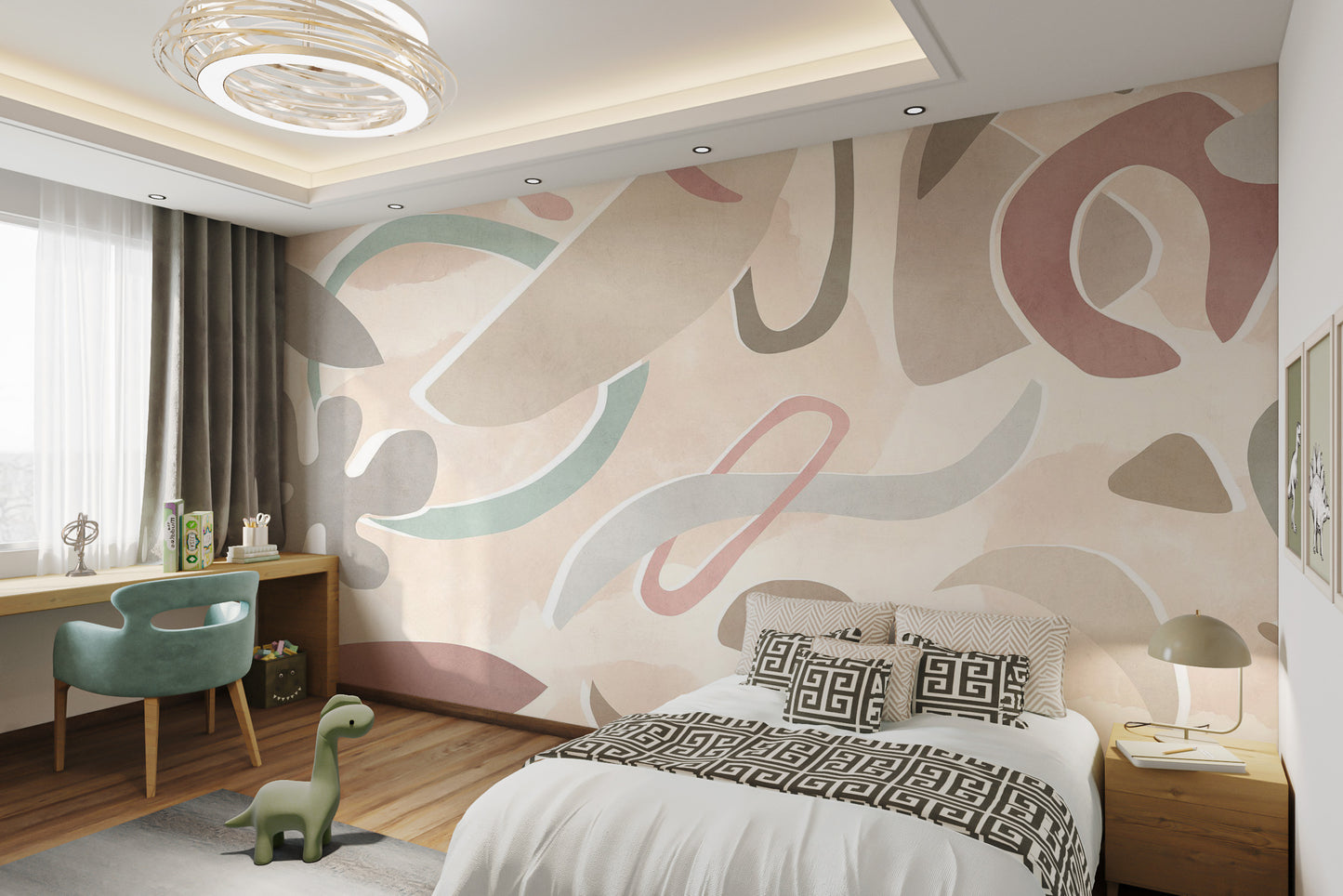 Soft Pastel Pattern Wall Mural