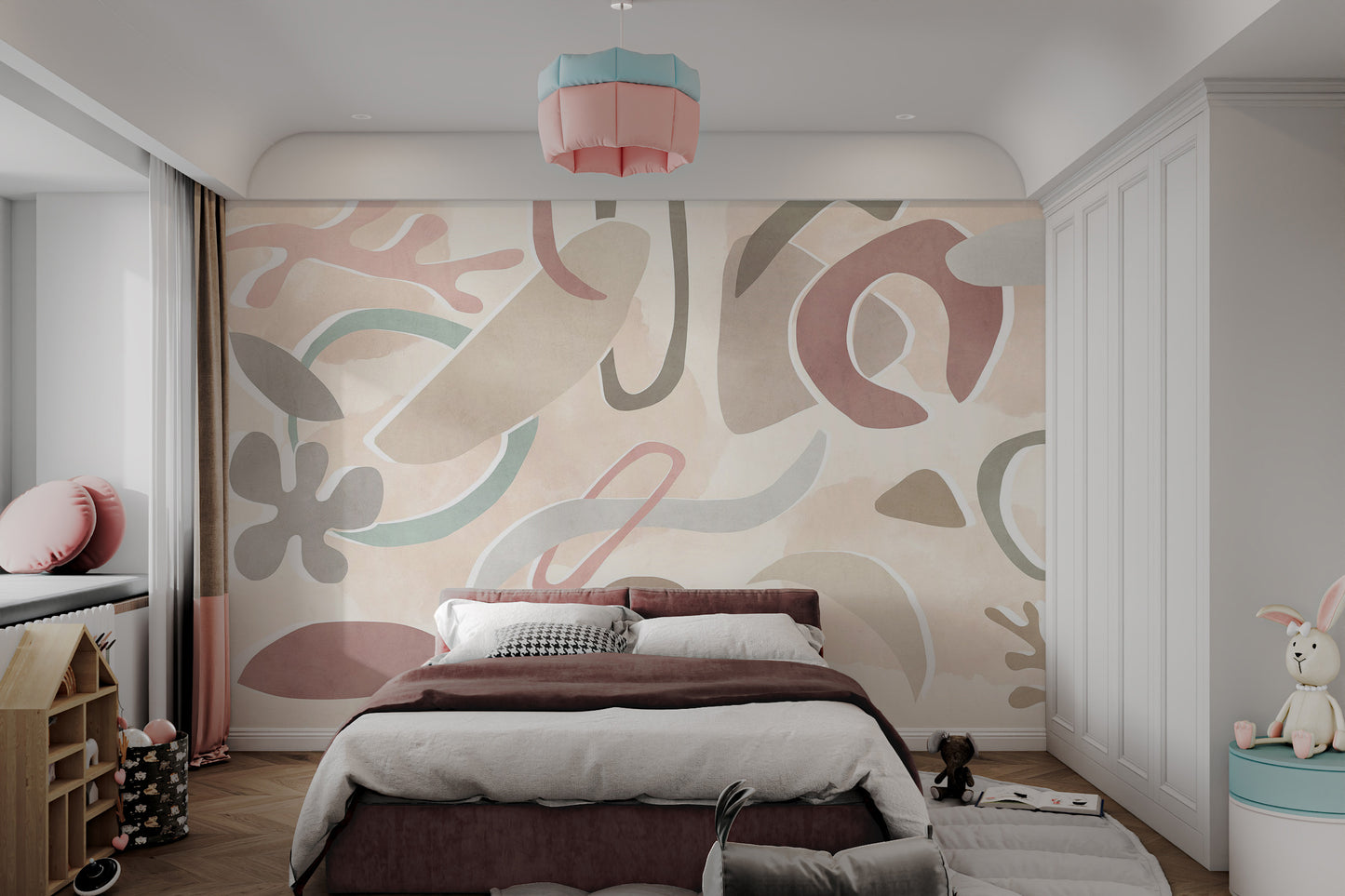 Soft Pastel Pattern Wall Mural