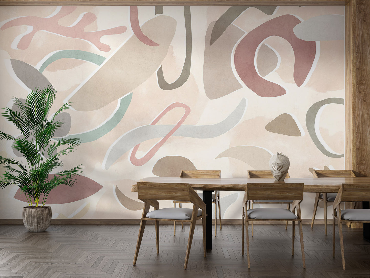 Soft Pastel Pattern Wall Mural