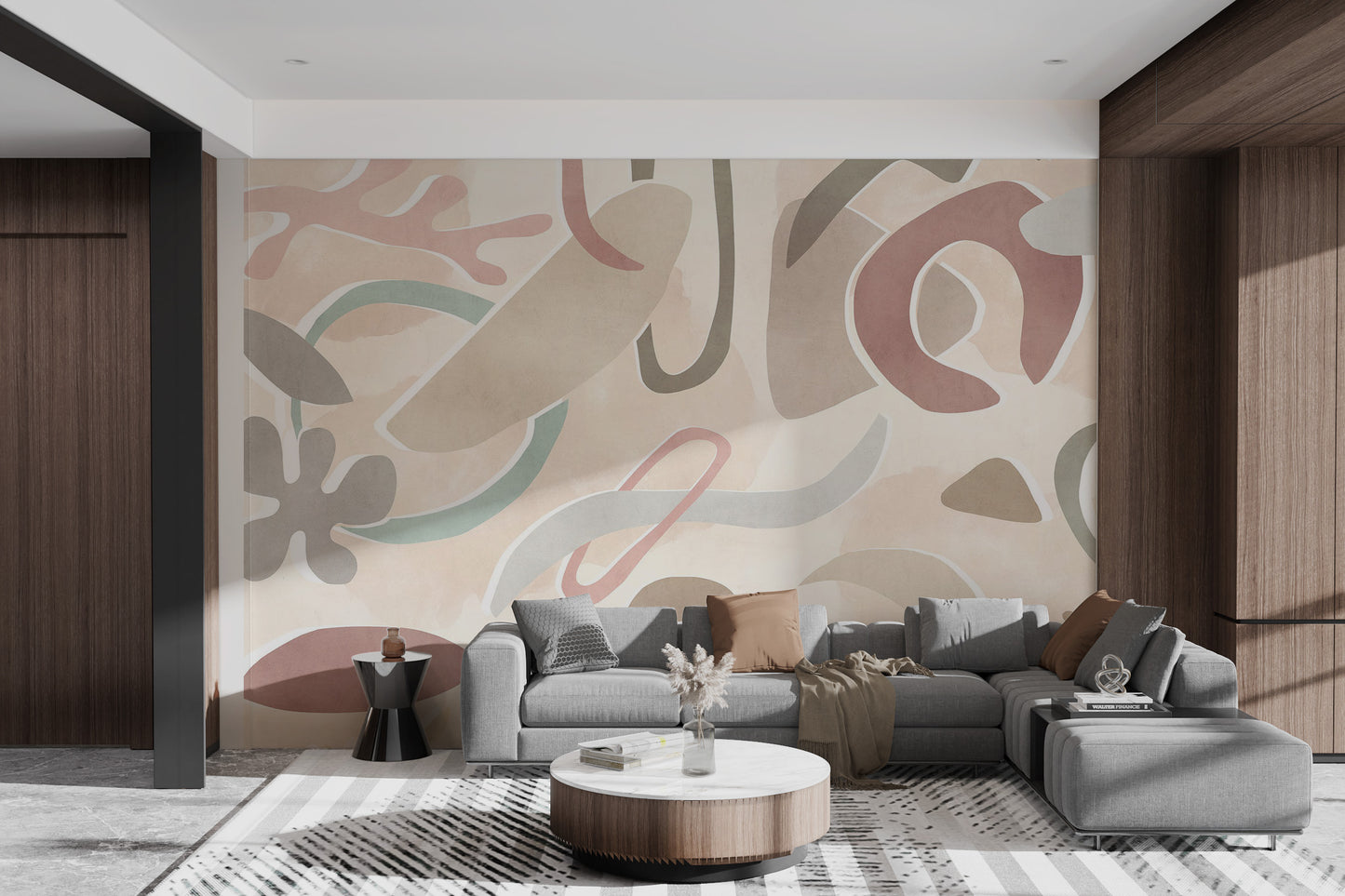 Soft Pastel Pattern Wall Mural