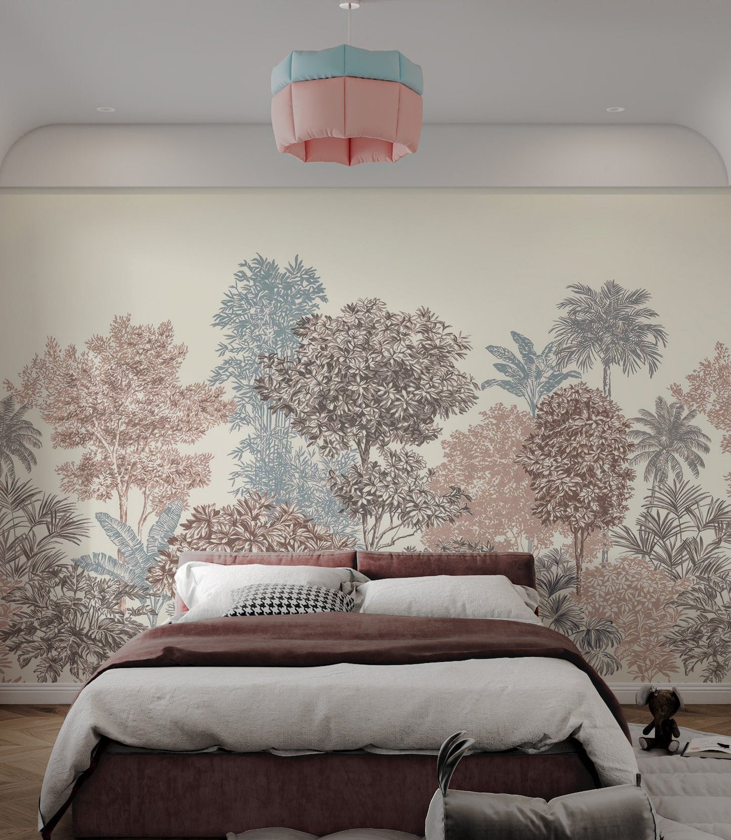 Golden Palm Forest Wallpaper Mural