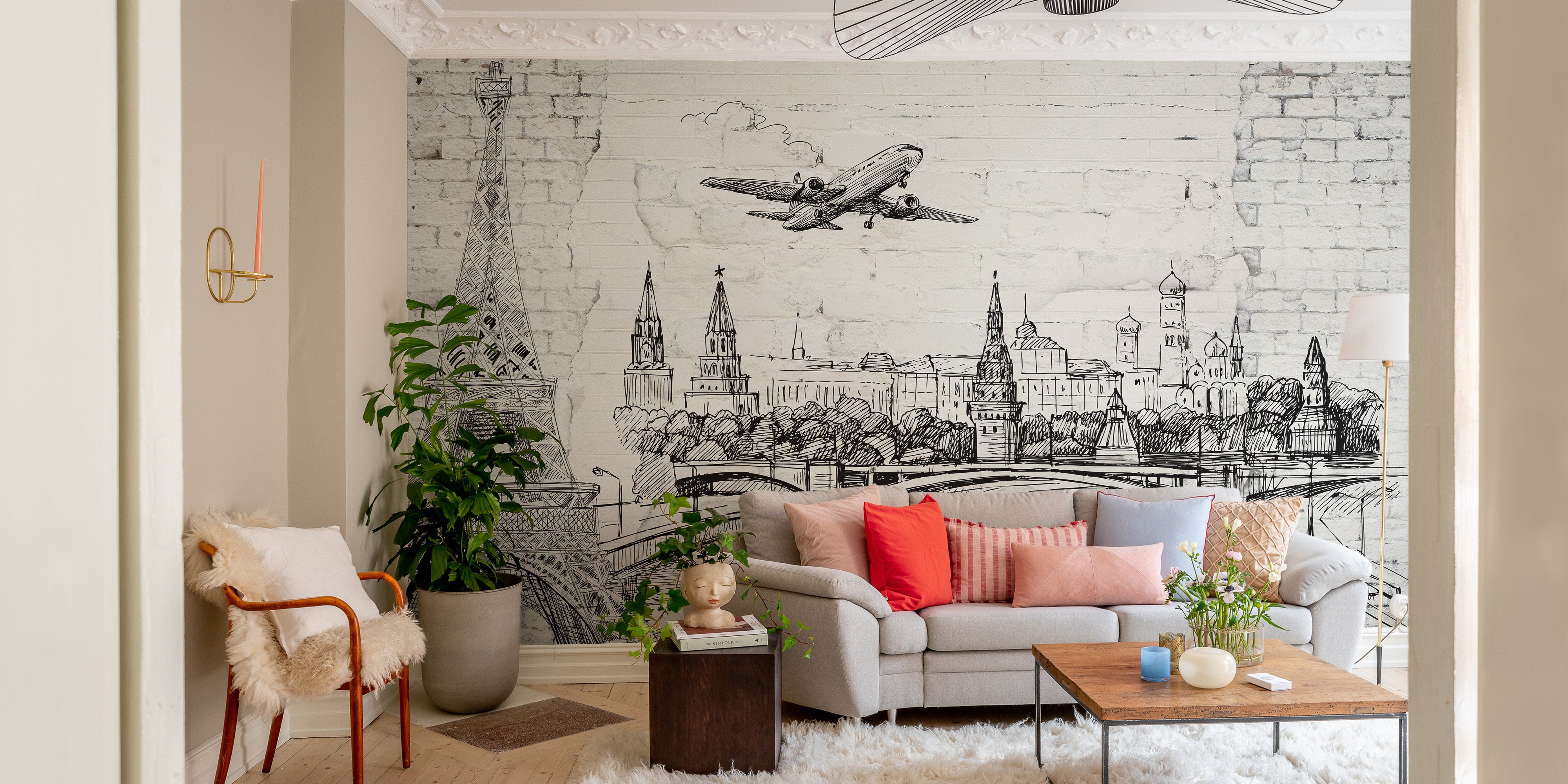 Stunning Architectural Marvels Brick Wall Mural