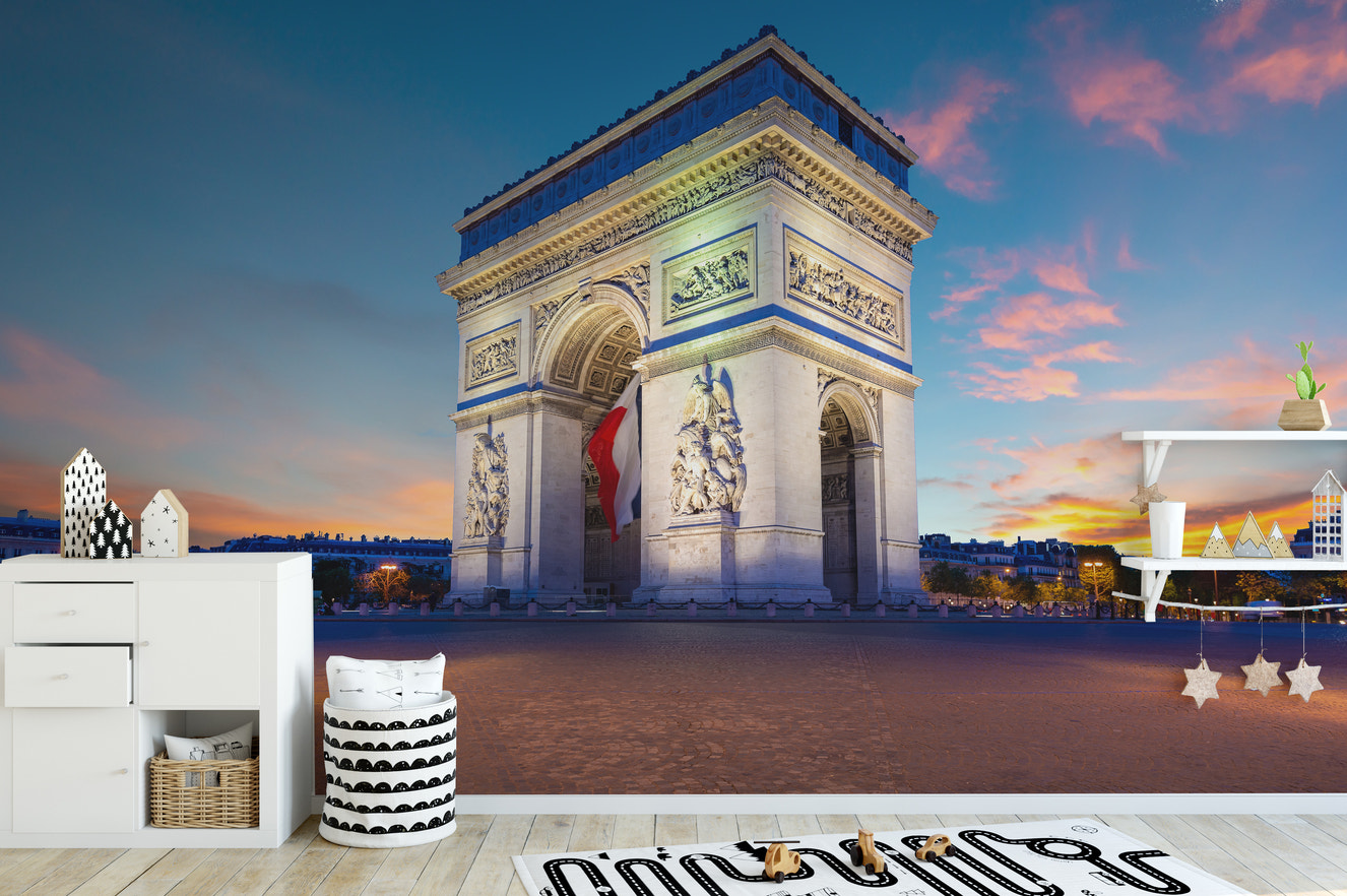 Paris Arch of Triumph Wallpaper Wall Murals-