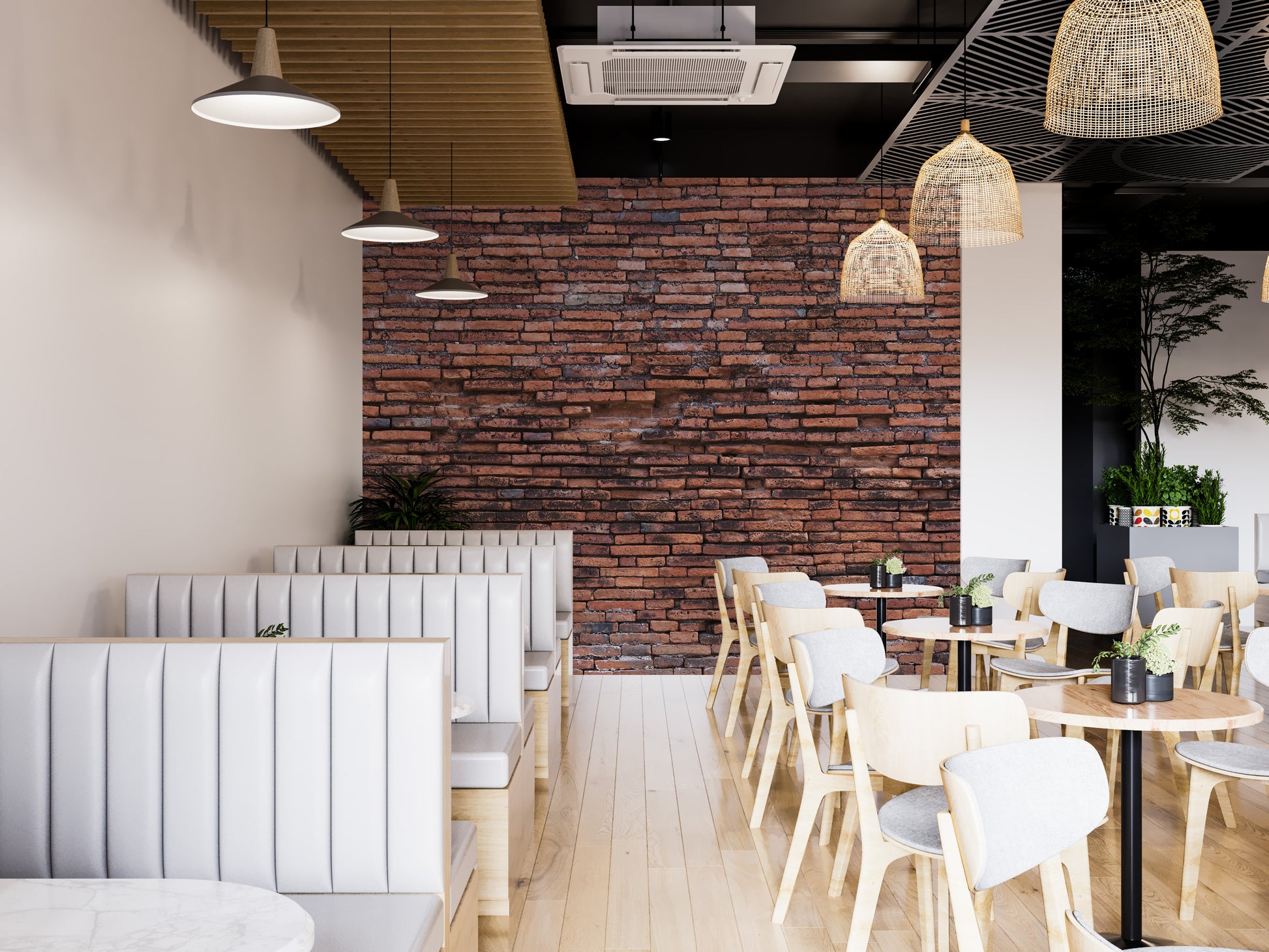 Rugged Brickwork Wallpaper Mural for Interiors
