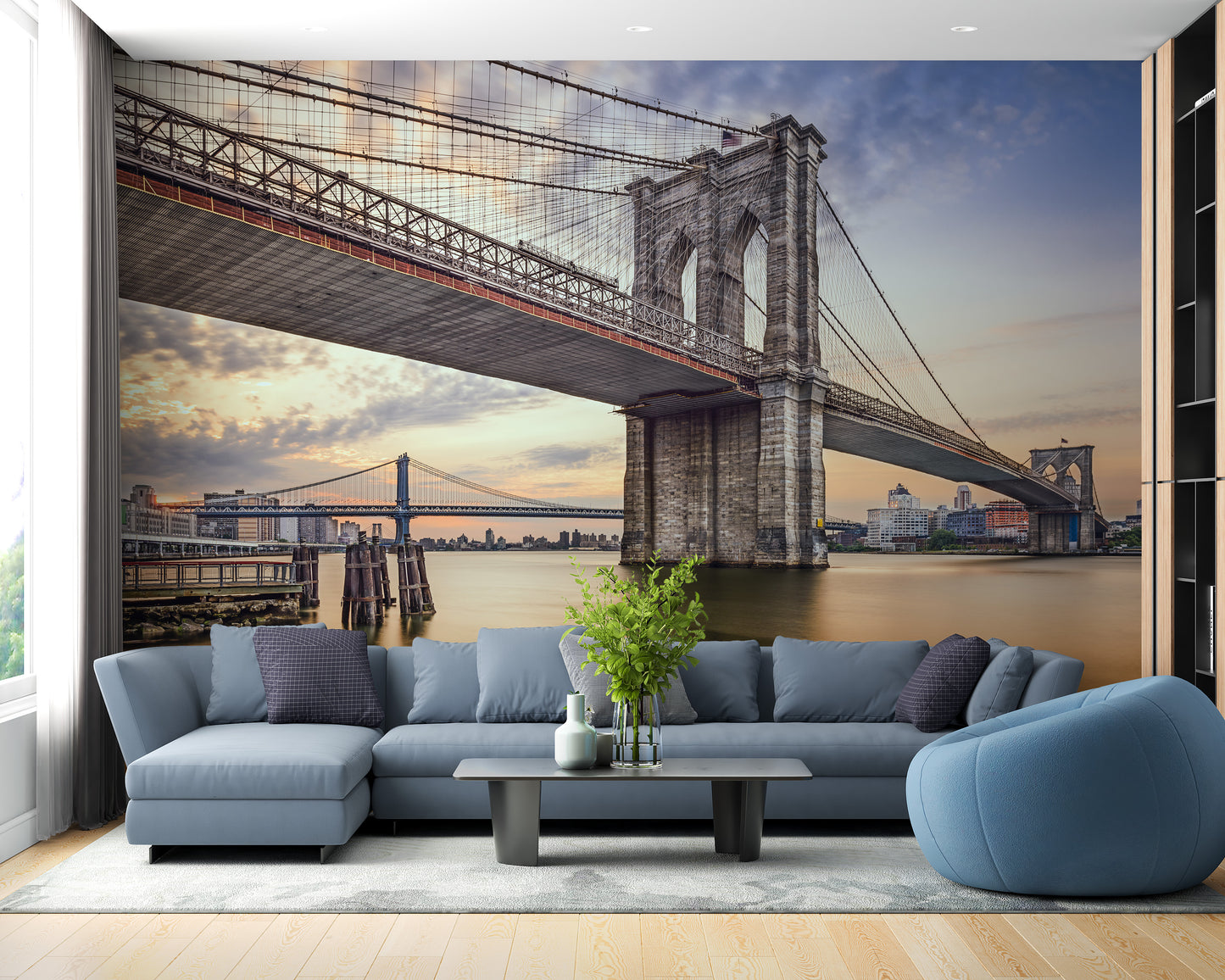 Brooklyn Bridge Iconic View Wallpaper Mural
