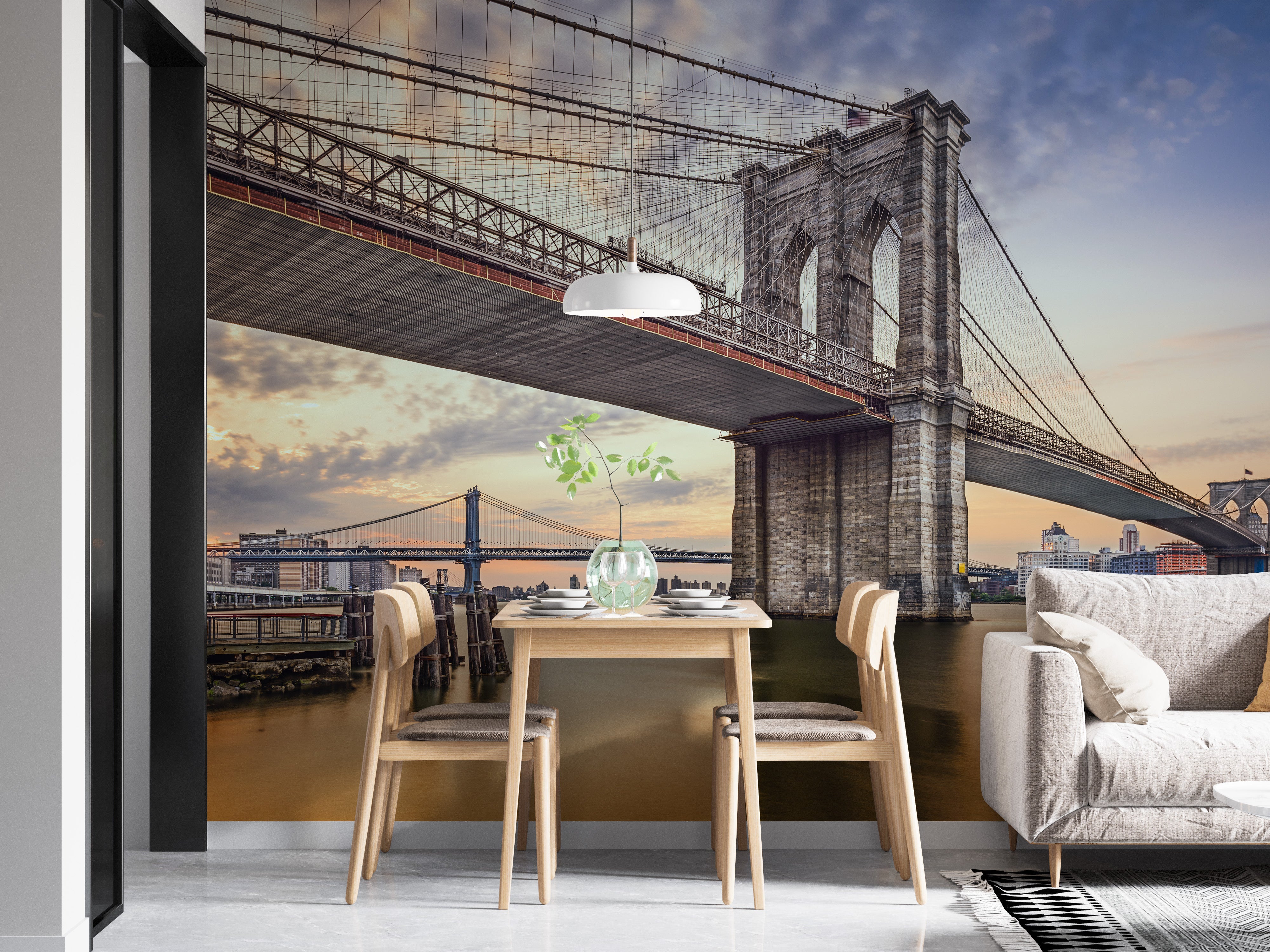 Brooklyn Bridge Iconic Wallpaper Mural
