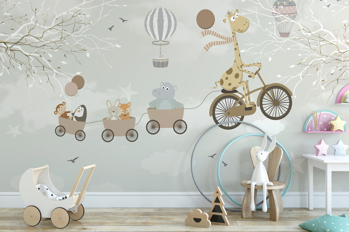 Sky High Cycling Adventures Wall Mural Decor
