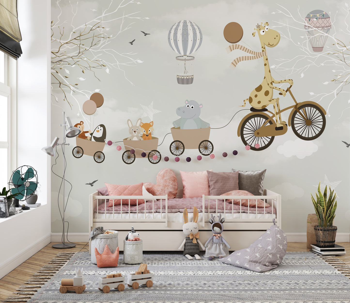 Sky High Cycling Adventures Wallpaper Mural
