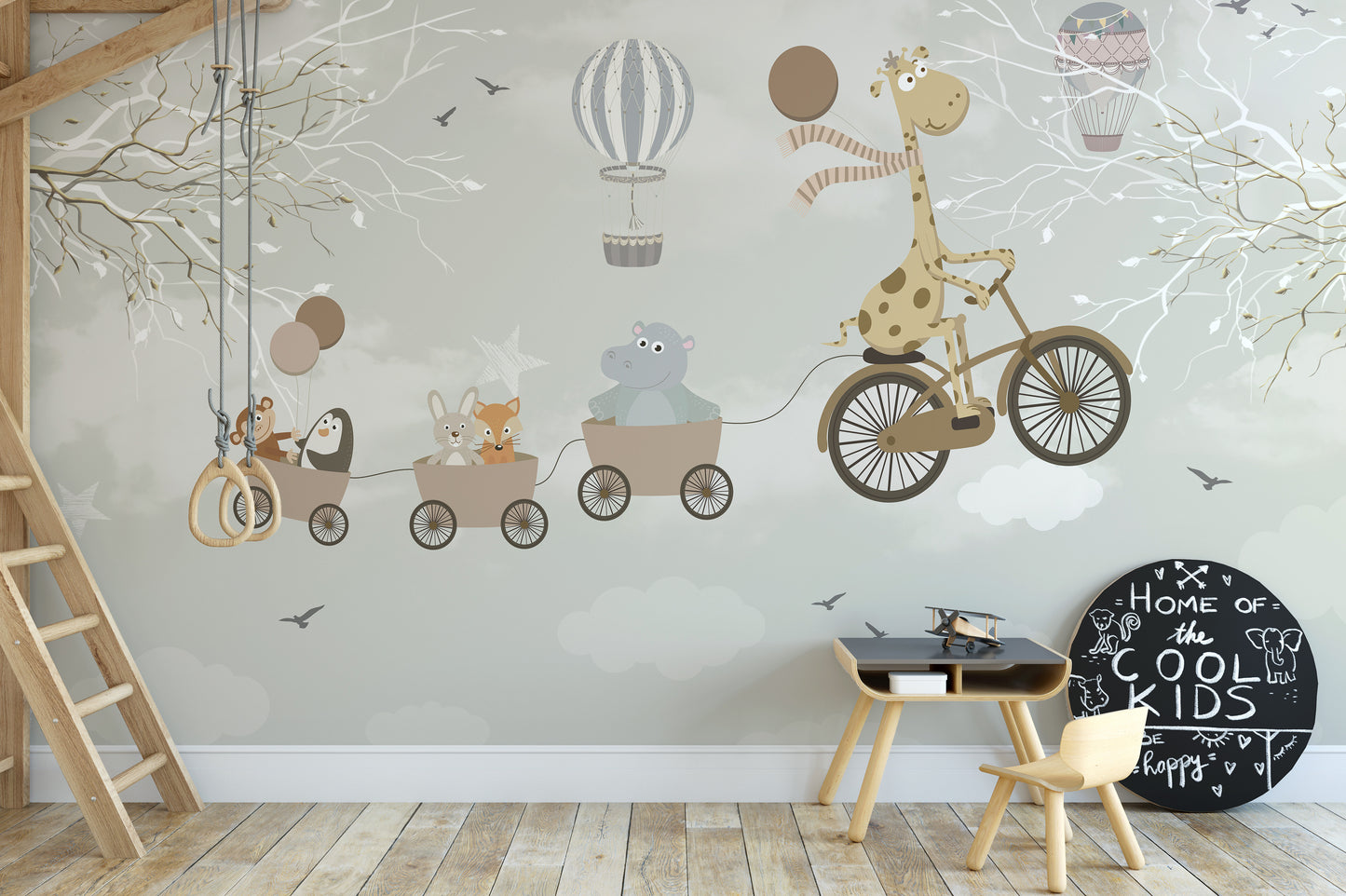 Cycling Adventures Sky High Wallpaper Mural Art
