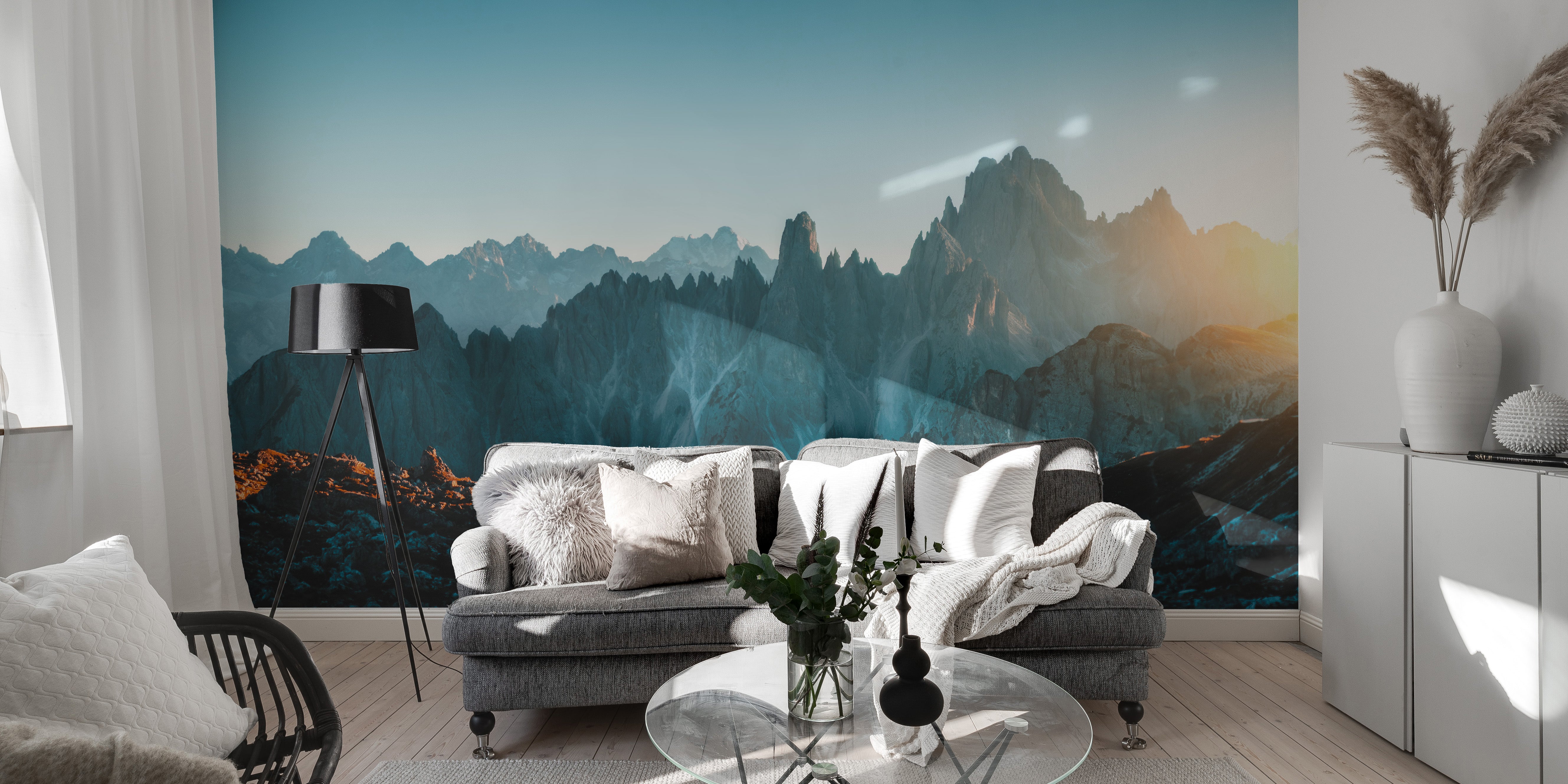 Rocky Mountain Wall Mural with a dramatic landscape
