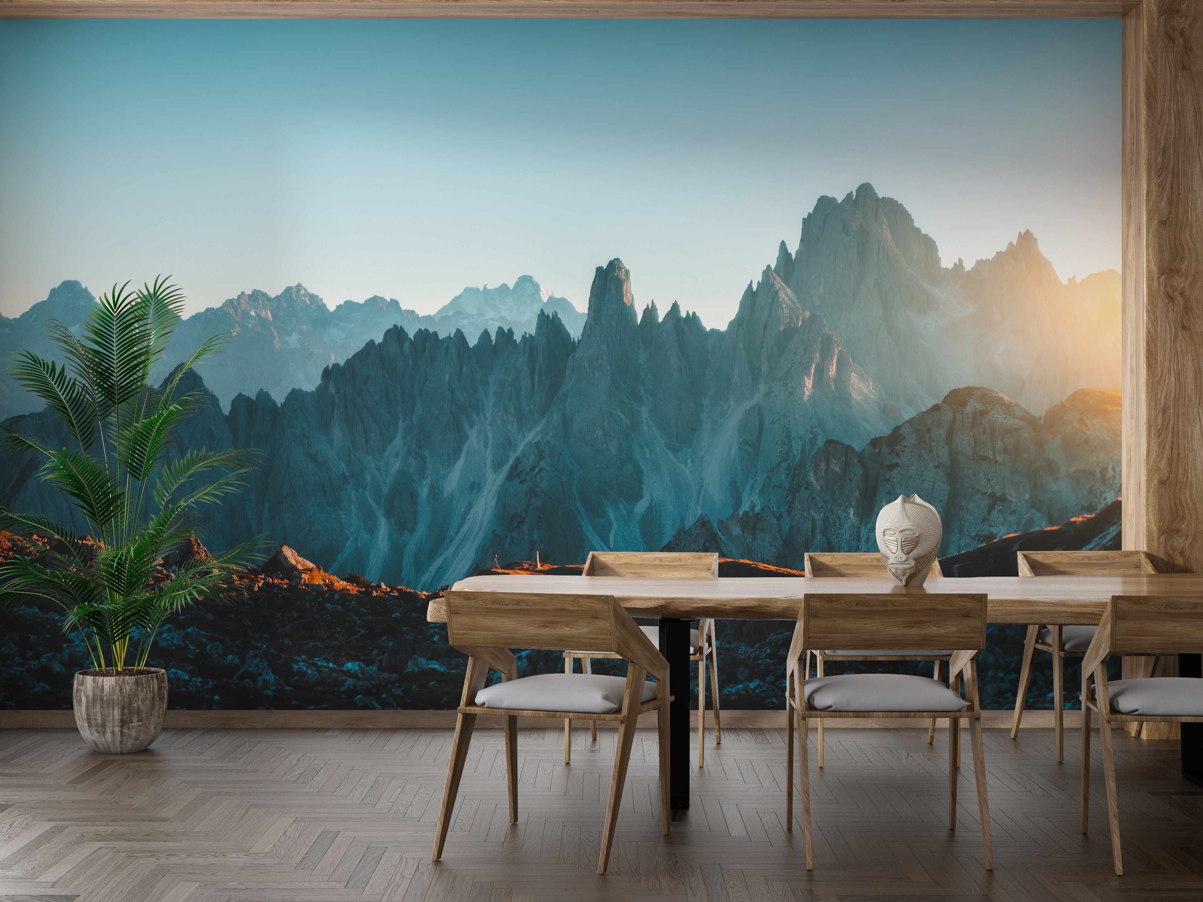 Rocky Mountain Wallpaper Mural with dramatic details
