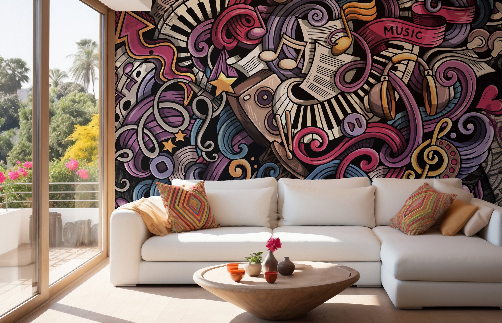 Musical Sketches Wallpaper Mural for an artistic touch
