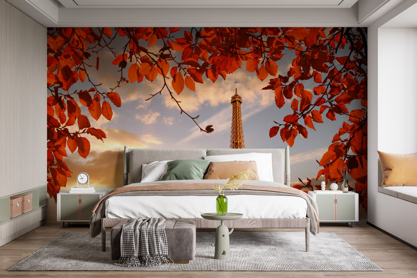 Autumn in Paris Wall Mural for a gentle autumn vibe