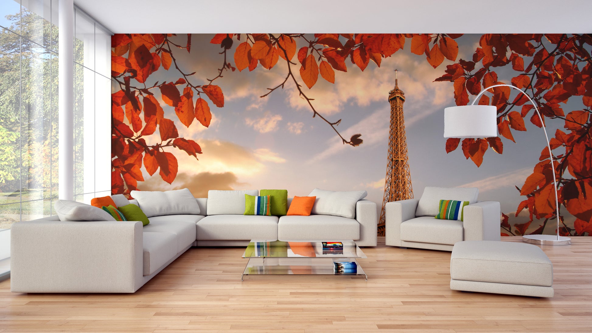 Paris Autumn Whispers Wall Mural for a serene look