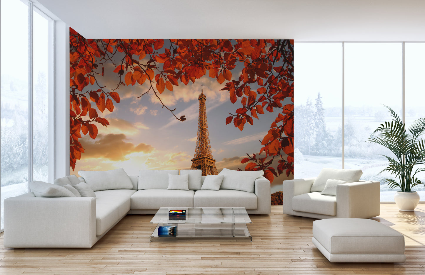 Paris Autumn Whispers Wall Mural for seasonal style