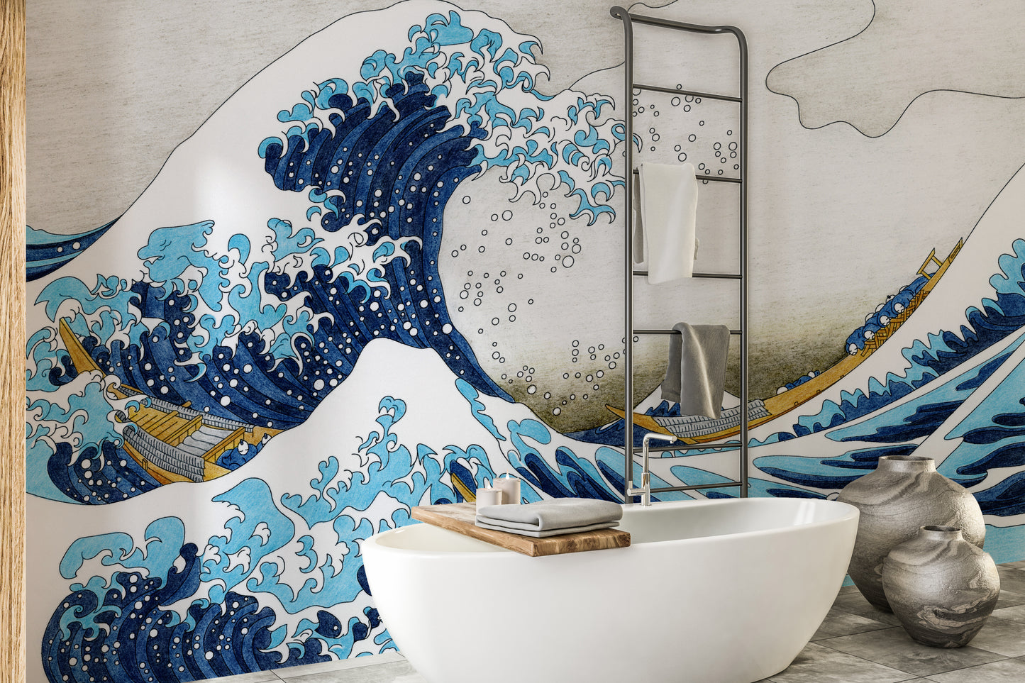 Mesmerizing Kanagawa Wave Wall Mural for Unique Decor