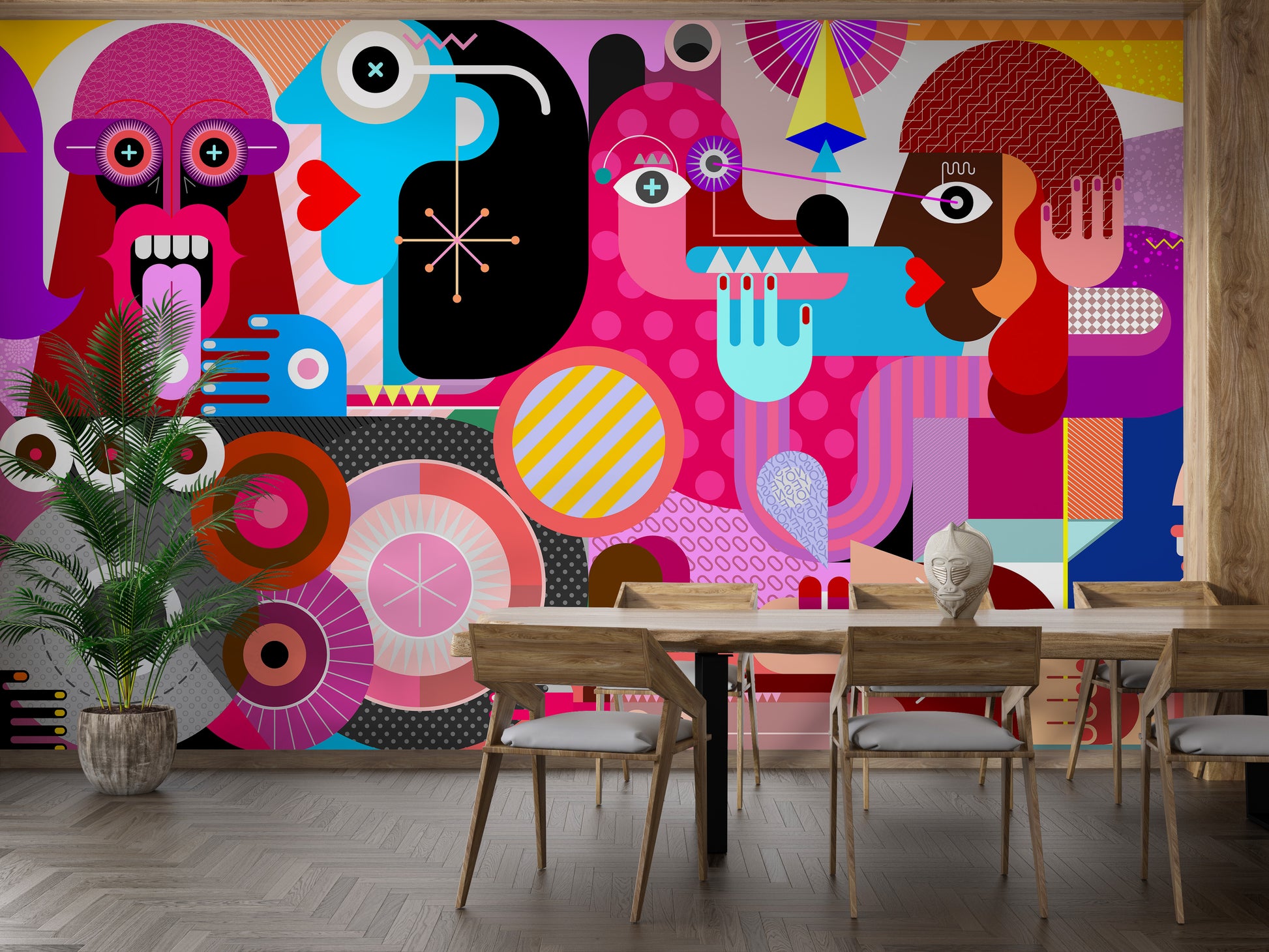 Collective Abstract Vision Wall Mural for Your Space