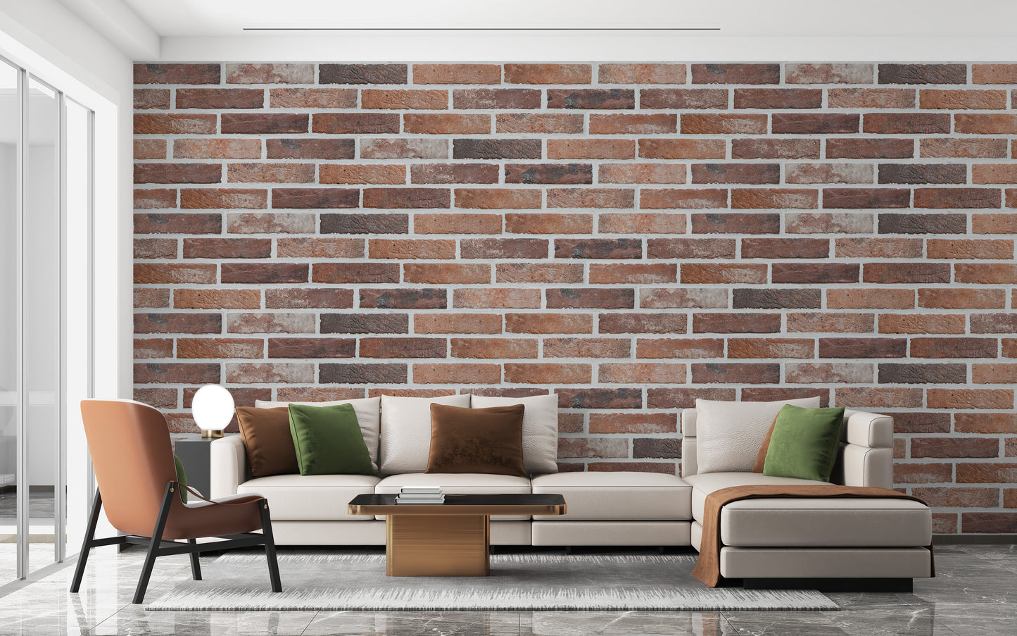 Removable Antique Brick Wallpaper Mural for Walls
