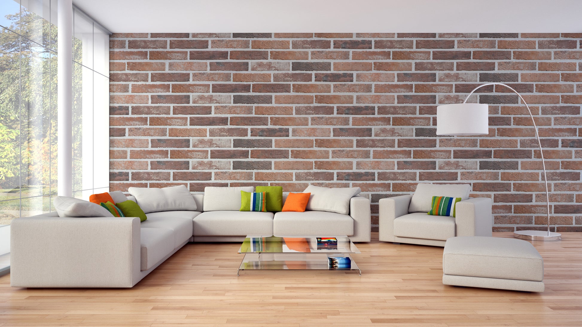 Removable Antique Brick Wallpaper Mural for Spaces
