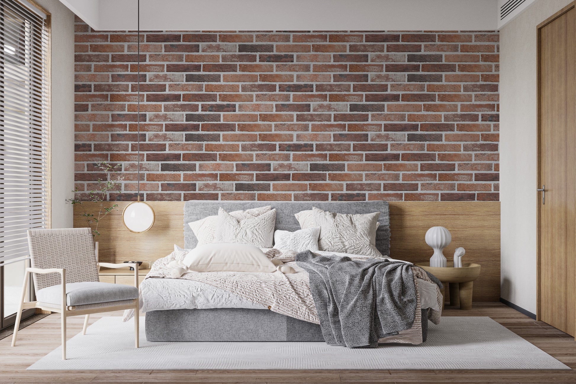 Antique Brick Wall Mural Removable Wallpaper Style
