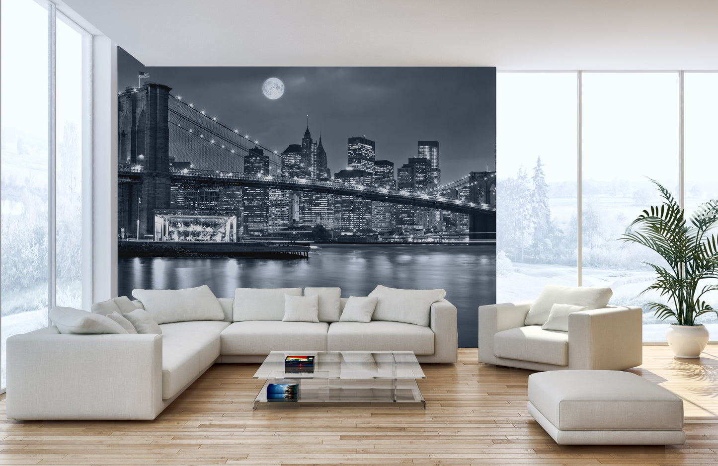 NYC Lights Self Adhesive Mural for Walls