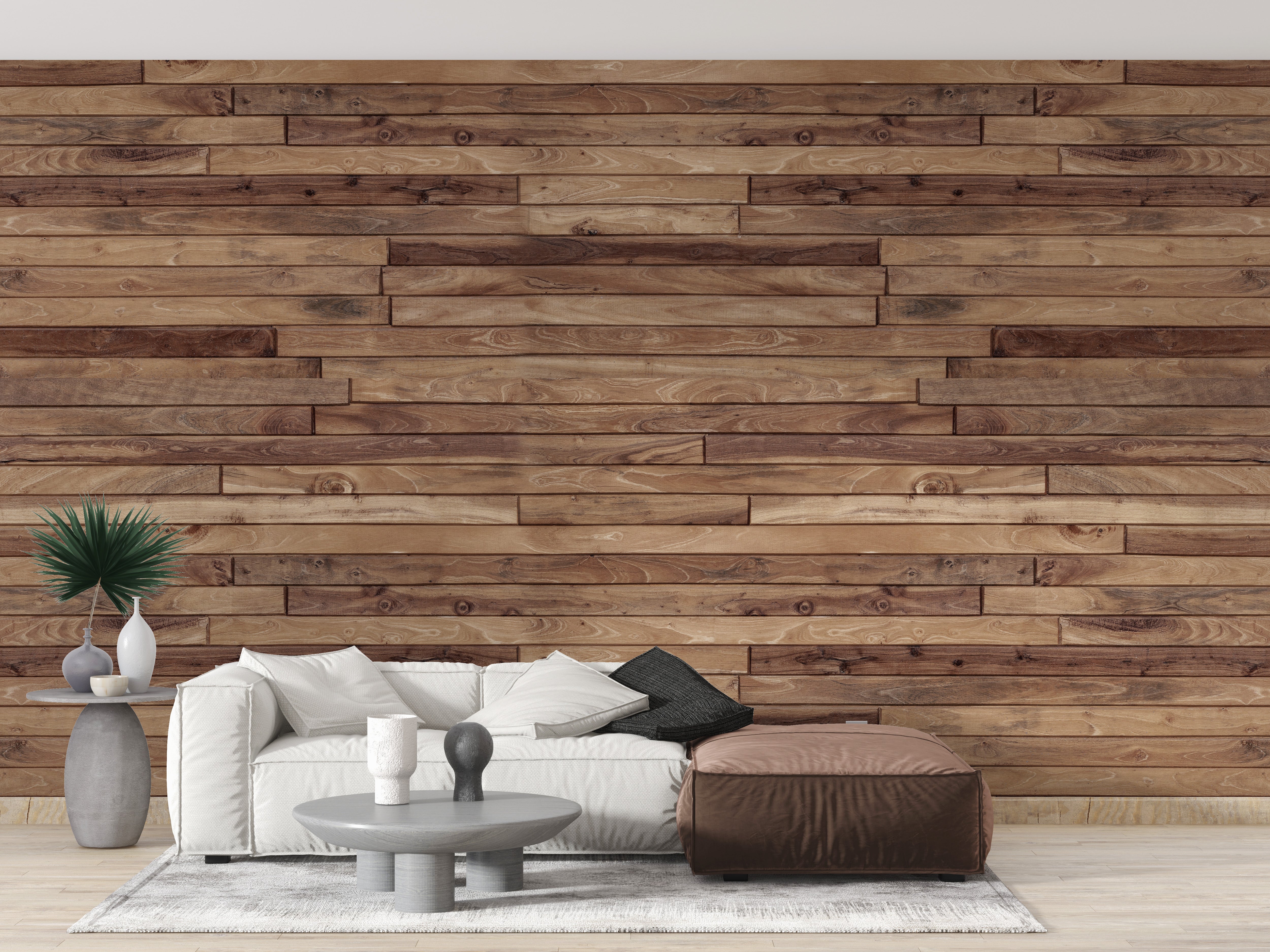 Timber Touch Elegance Wall Wallpaper for Rooms