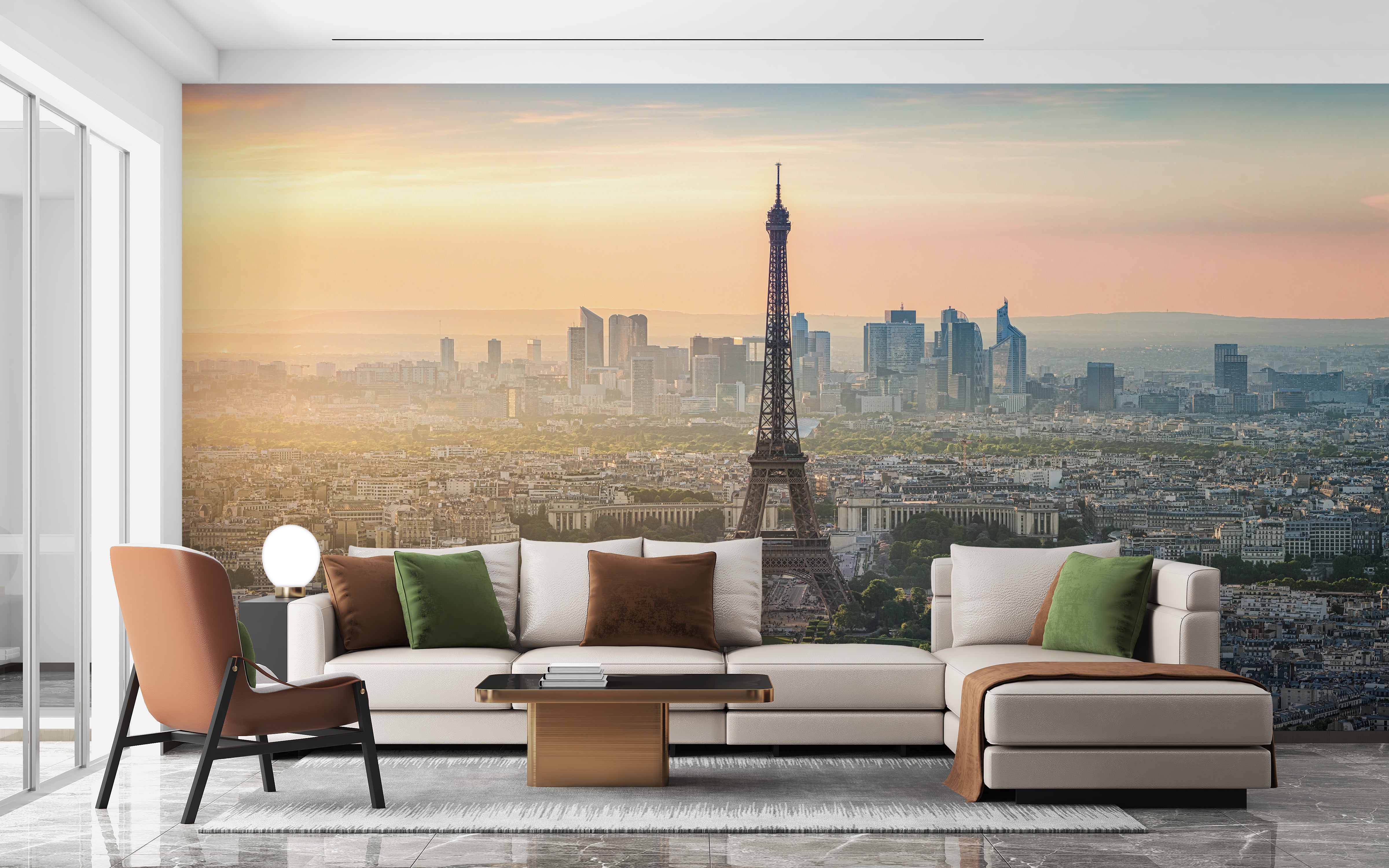 Peel and Stick Charming Paris Mural for Interiors