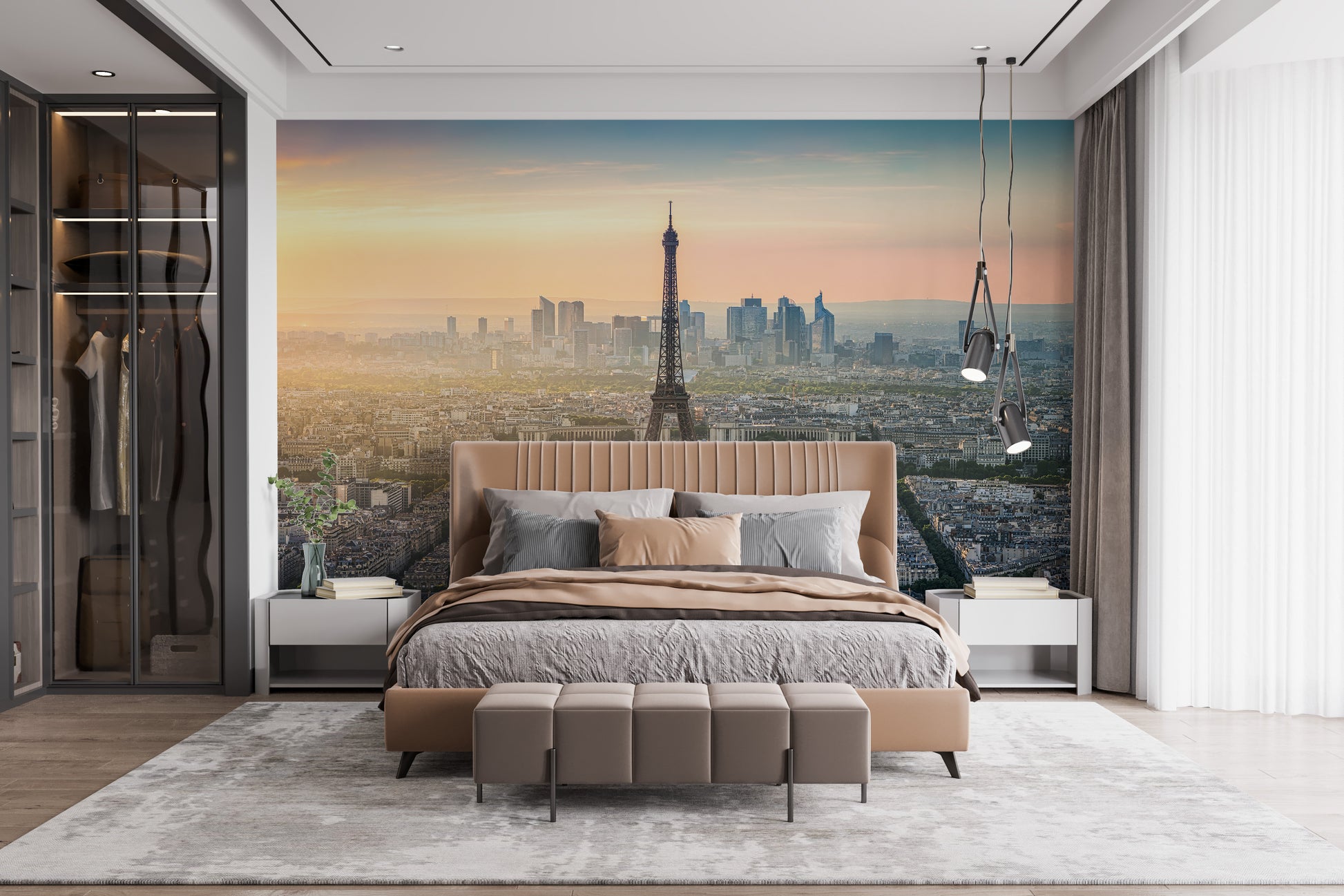 Charming Paris Mural Peel and Stick for Walls