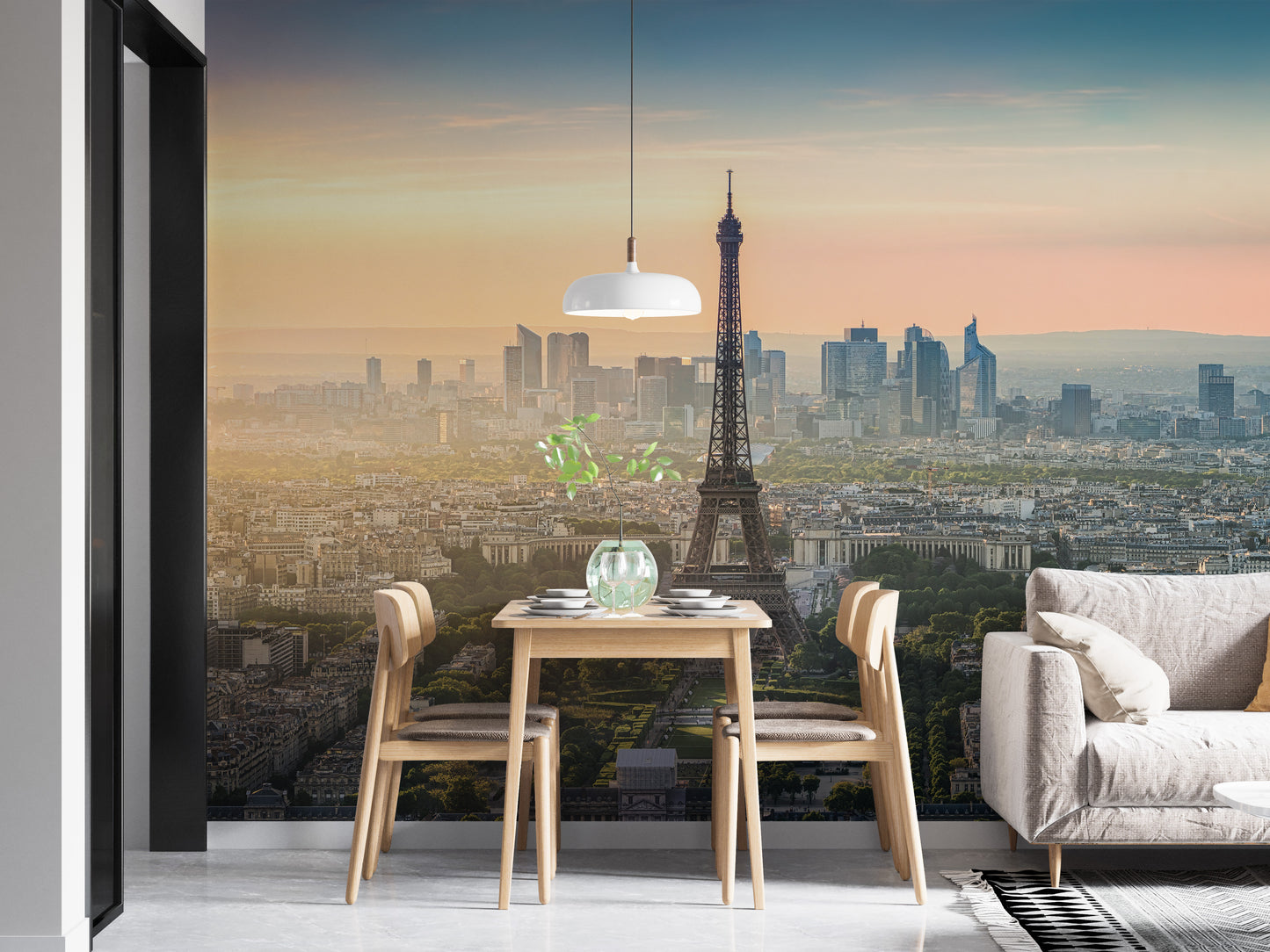 Paris Peel and Stick Mural for Home Interiors
