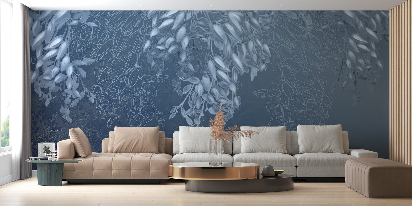 Floral Elegance Breezy Wall Mural for Interiors