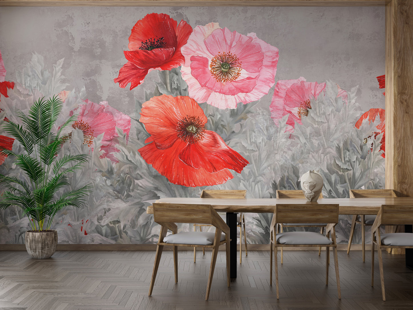 Bloom Symphony Watercolor Wallpaper for Walls