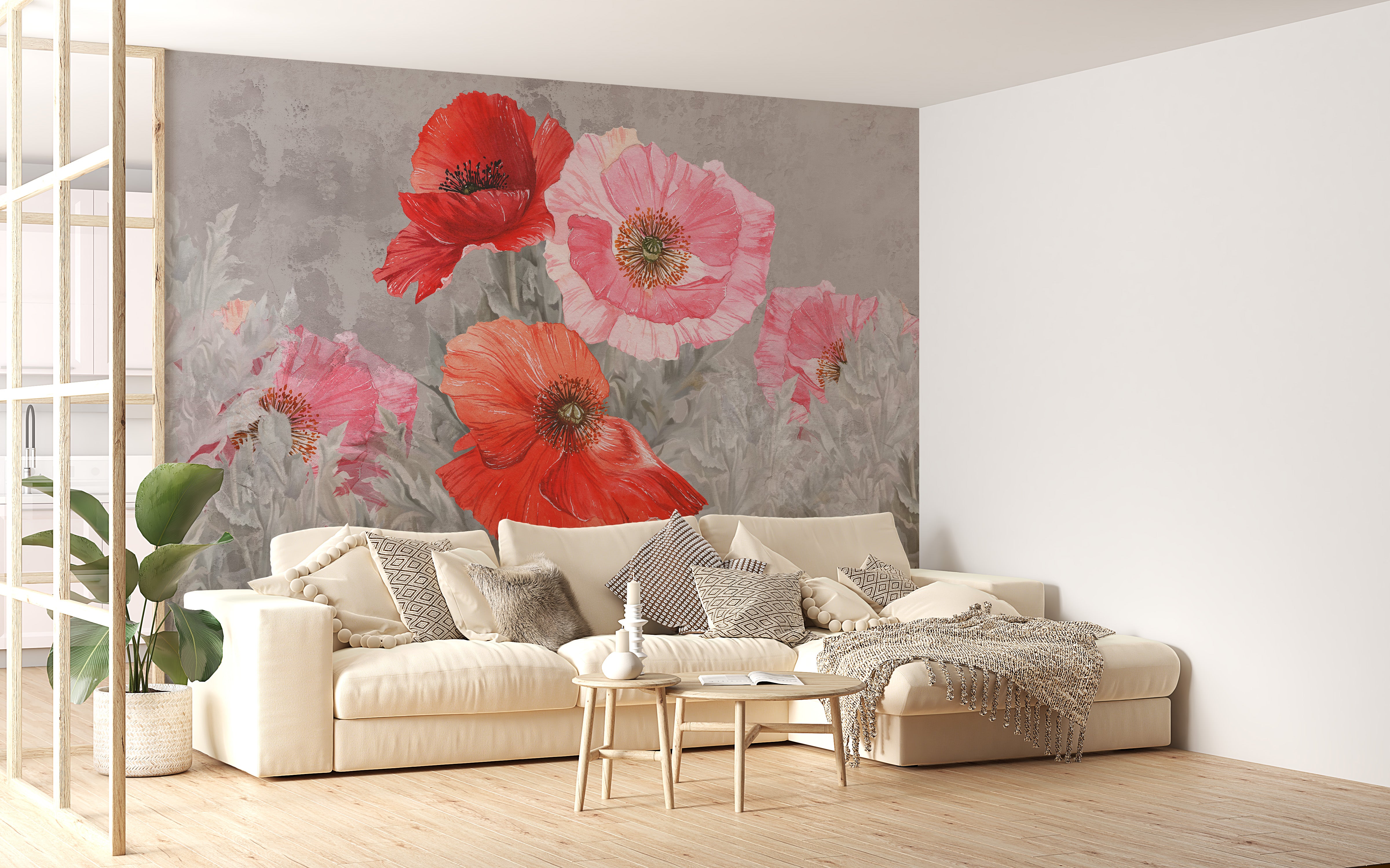 Bloom Symphony Watercolor Wallpaper for Room Decor