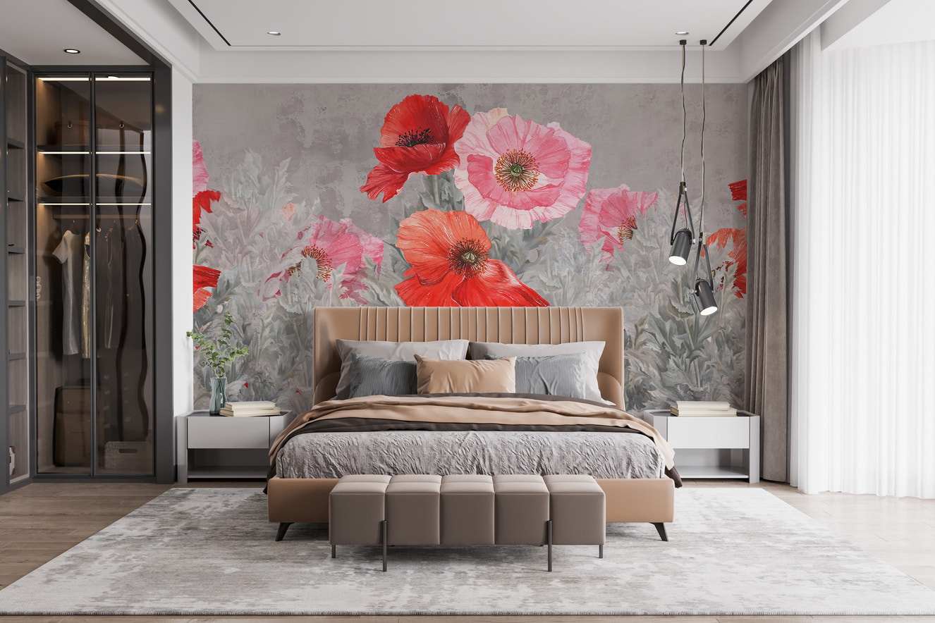 Watercolor Bloom Symphony Wallpaper Mural for Walls