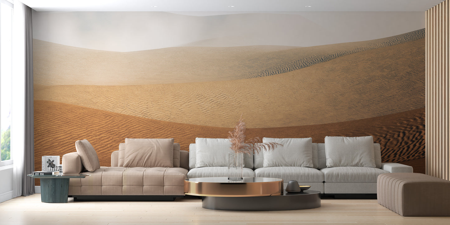 Sahara Sandstorm Mirage Mural for Modern Spaces