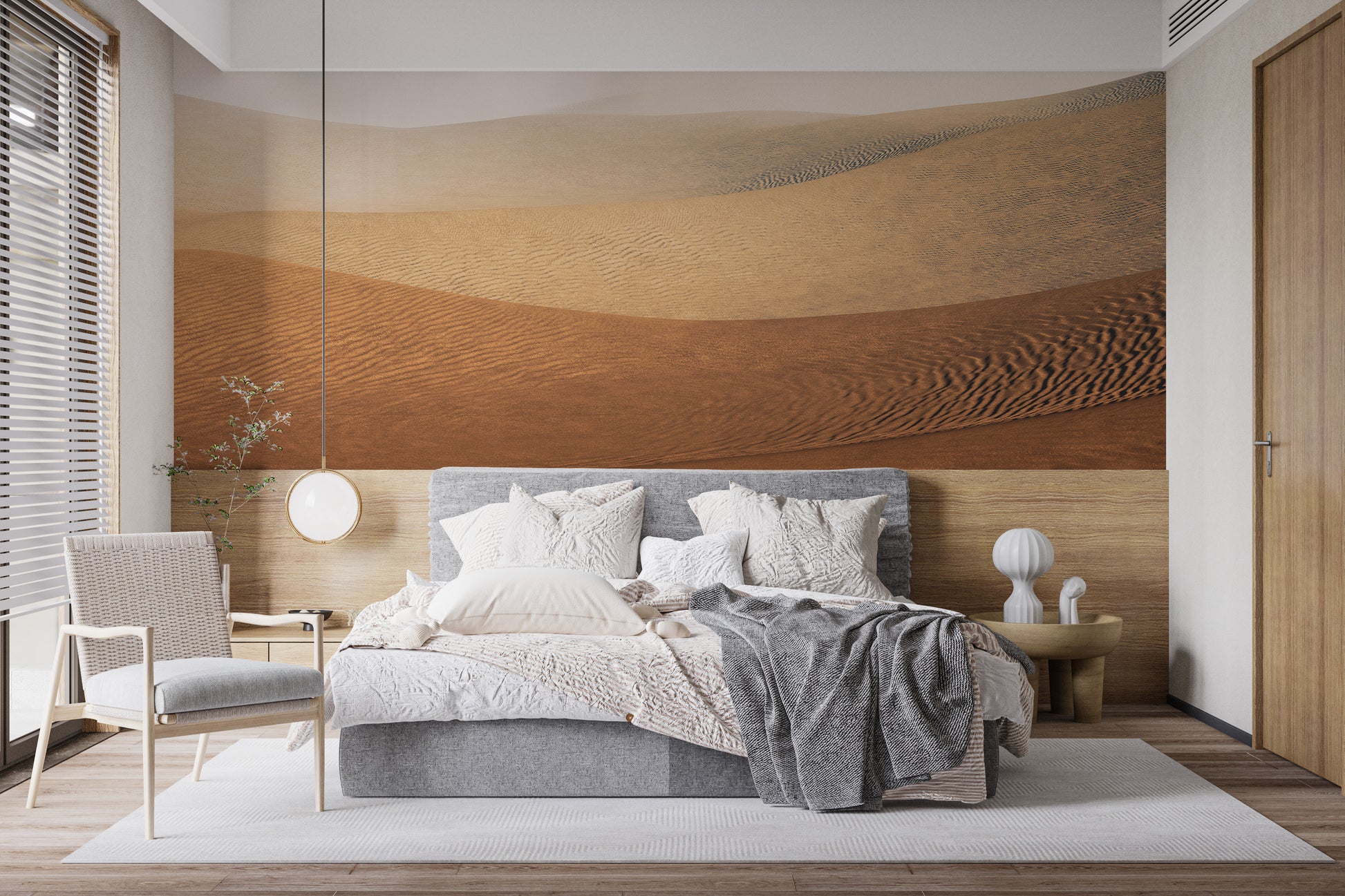 Sahara Sandstorm Mirage Wall Art Mural for Spaces