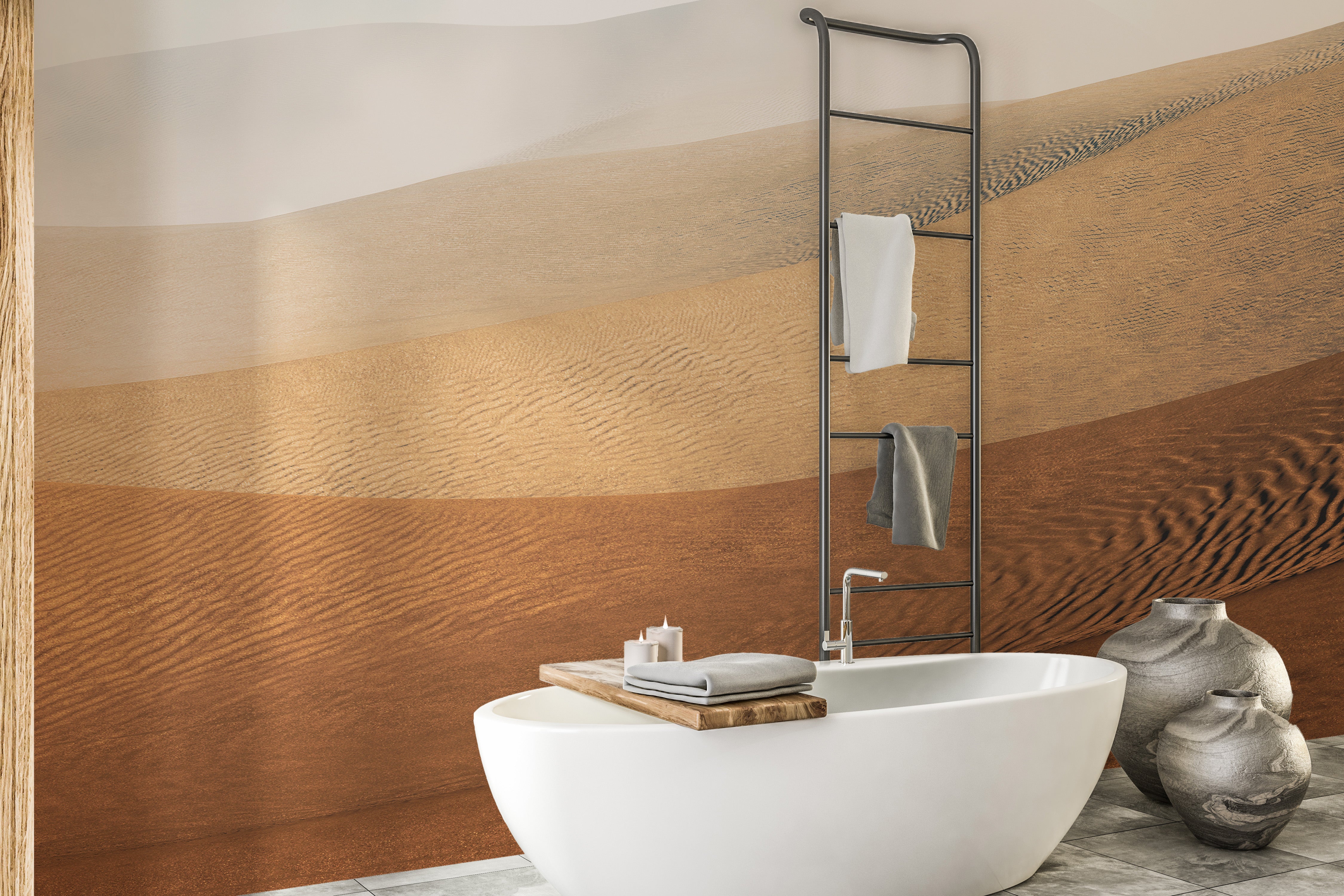 Sahara Sandstorm Mirage Mural for Bathrooms