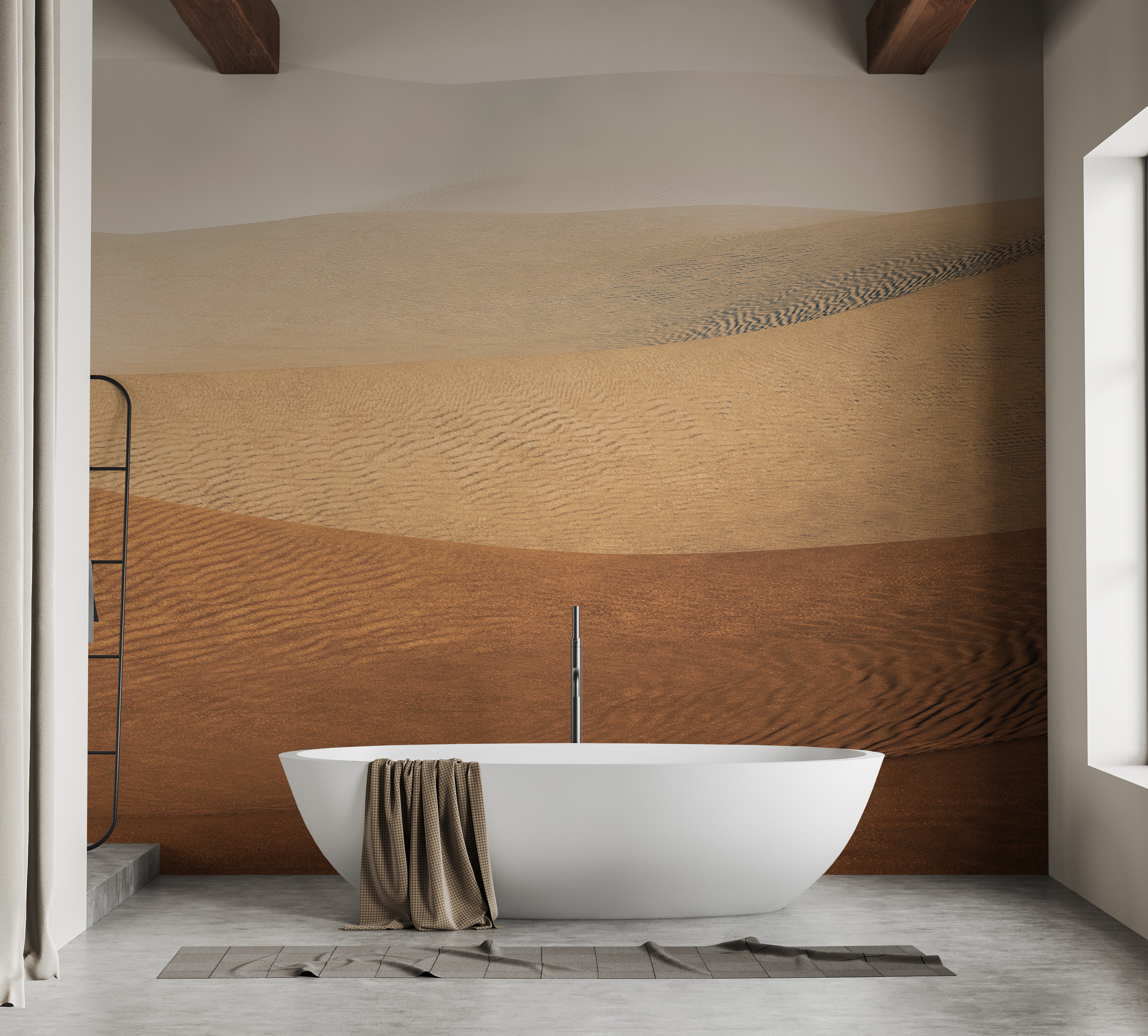 Sahara Sandstorm Mirage Mural for Easy Wall Decor