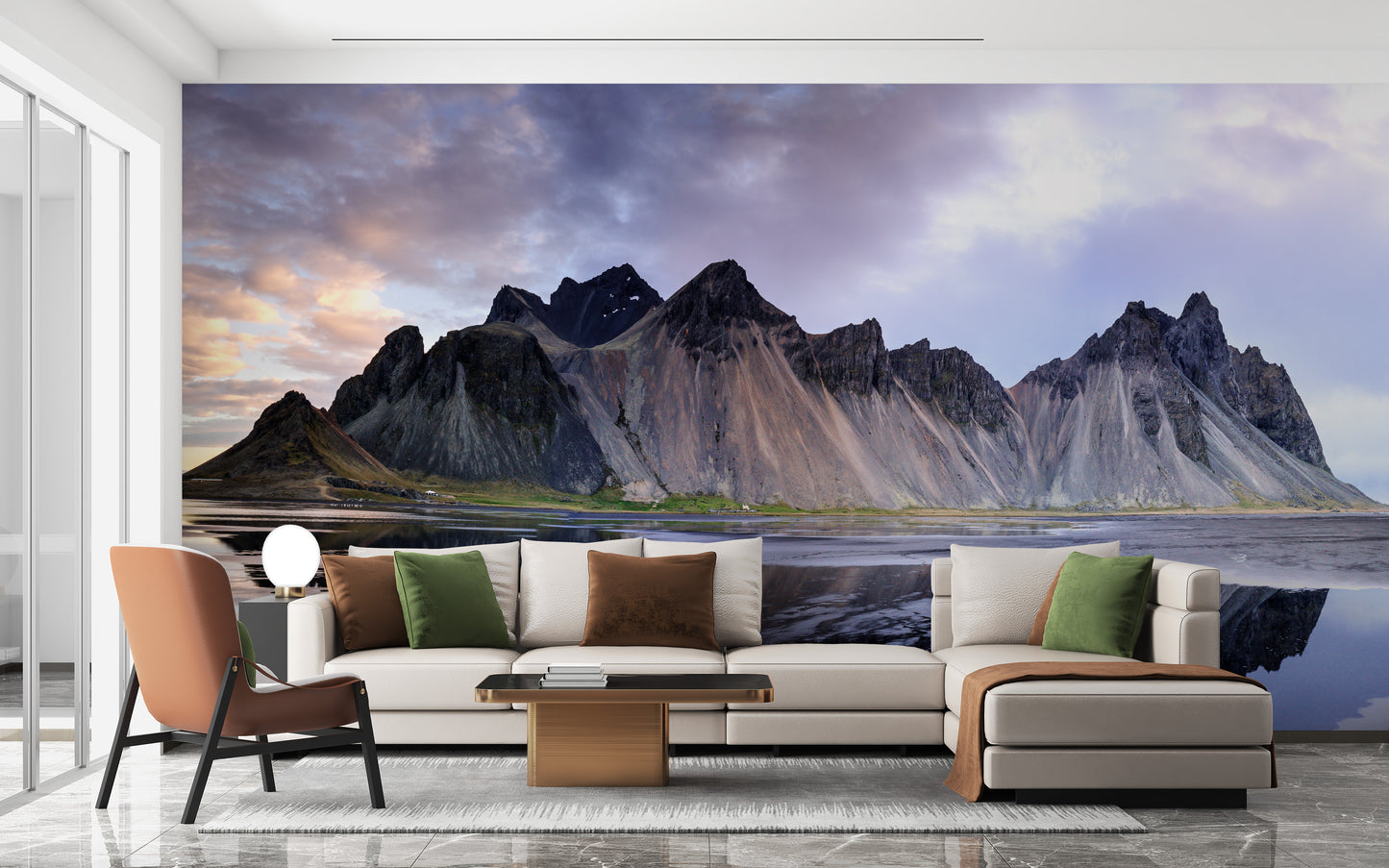 Dramatic Icelandic Dunes Wall Mural for Interiors
